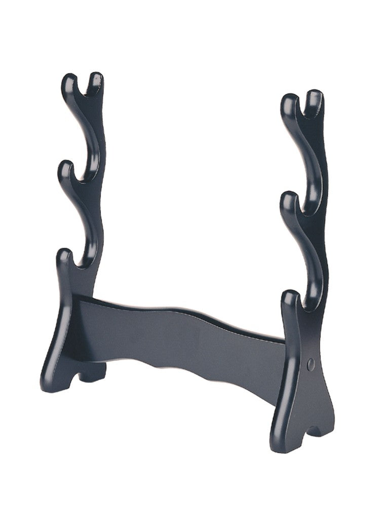 Imagen única de: Soporte De Espada De Madera, Negro Para Tres Espadas.