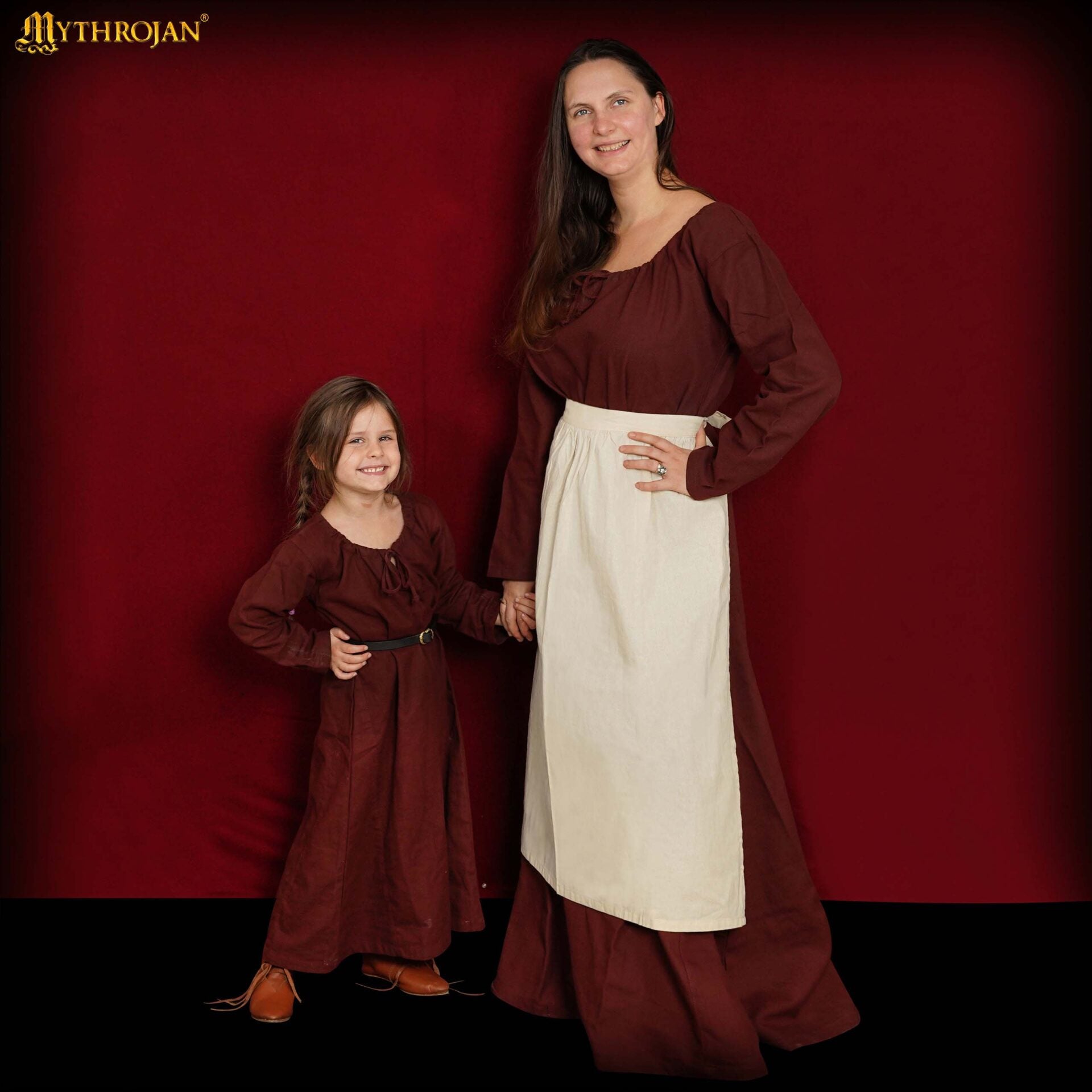 Delantal medieval 100% algodón - Accesorio histórico - imagen 4