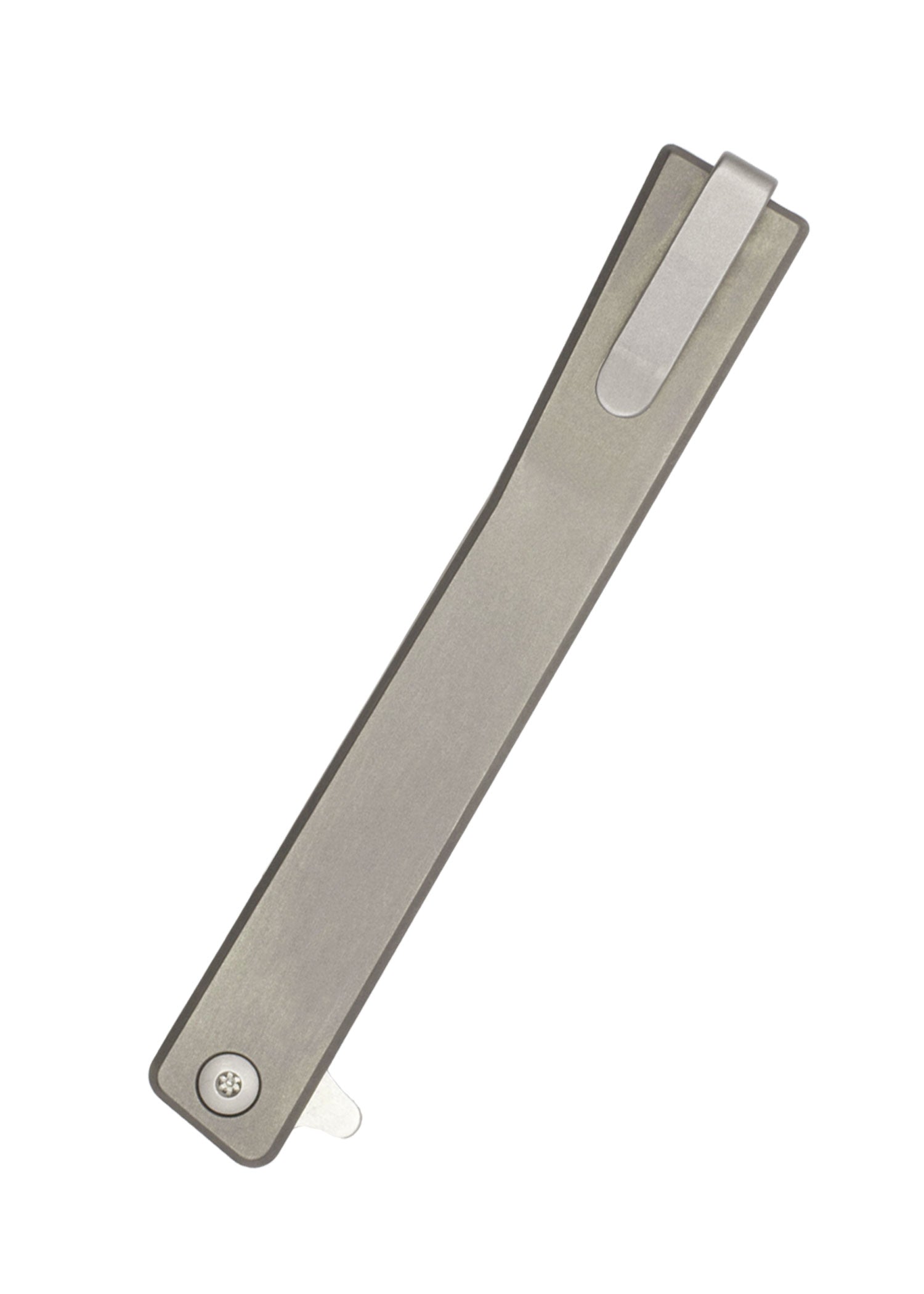 Imagen única de: Navaja Solstice, Wharncliffe, Titanio, Acabado Satinado, Ocaso Knives