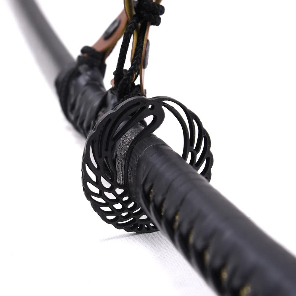 Katana Decorativa Negra Samurái de Acero Inoxidable
