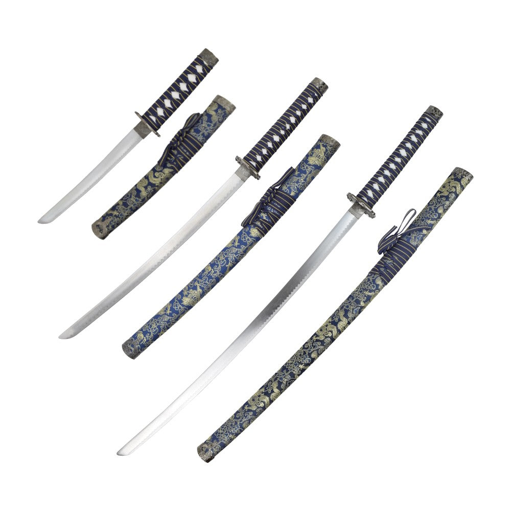 Set Katana Japonesa Decorativa - Katana, Wakizashi y Tanto Ornamental