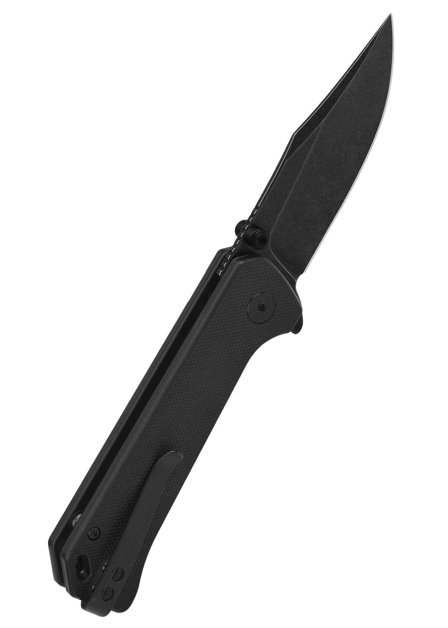 Imagen única de: Navaja De Bolsillo Qsp Grebe Button Lock, Mango G10, Negra