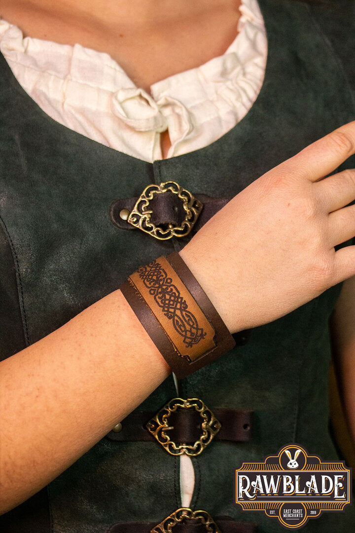 Imagen única de: Pulsera De Cuero Beleriand