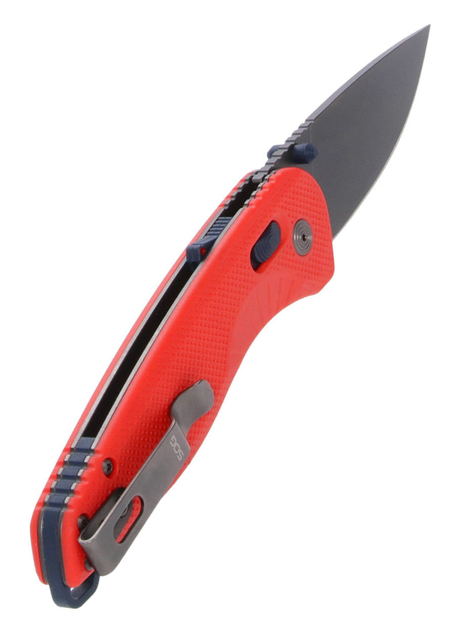 Imagen única de: Sog Aegis At - Rescue Red, Indigo, Navaja De Bolsillo