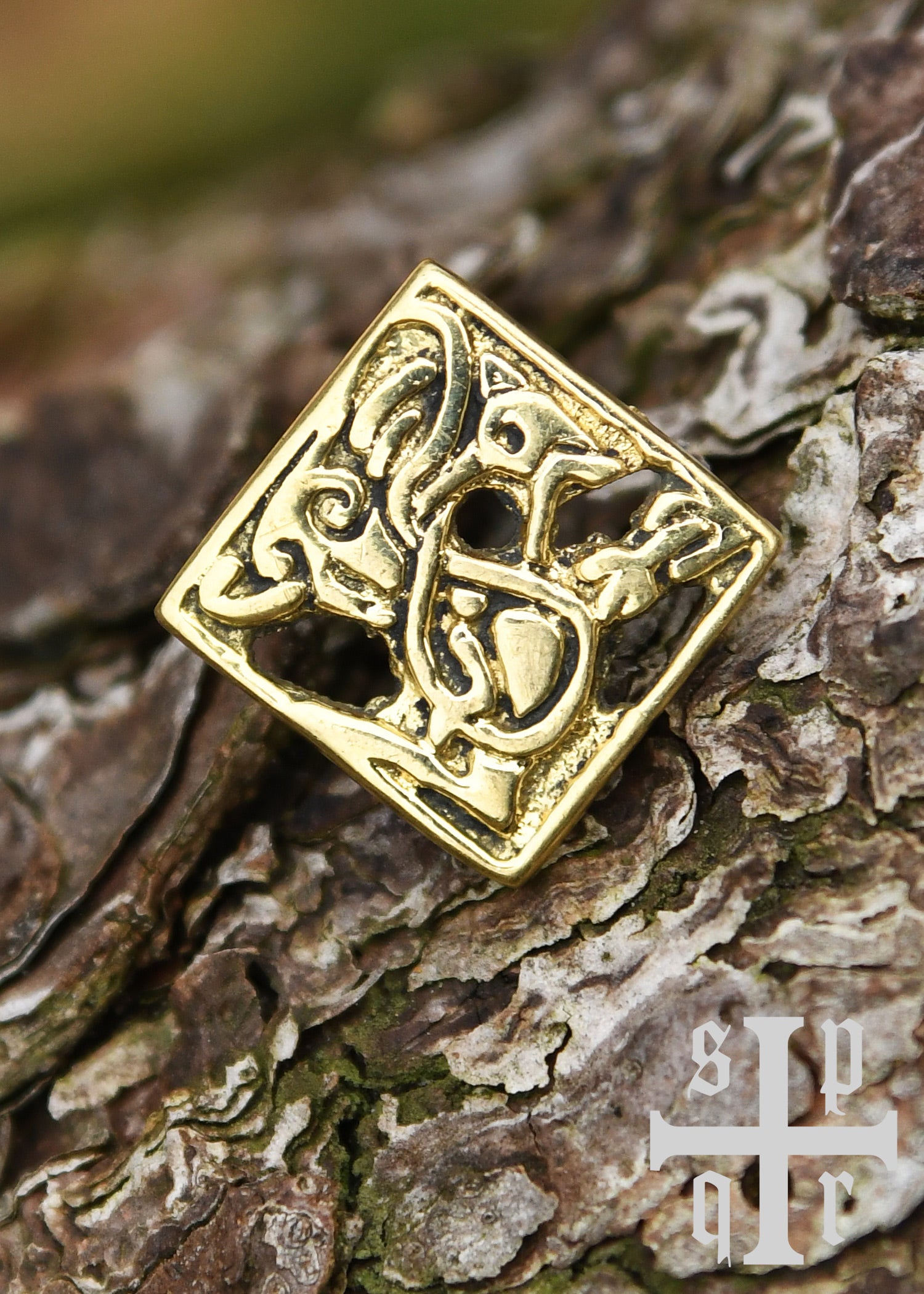 Imagen única de: Herraje De Cinturón De Latón, Calado