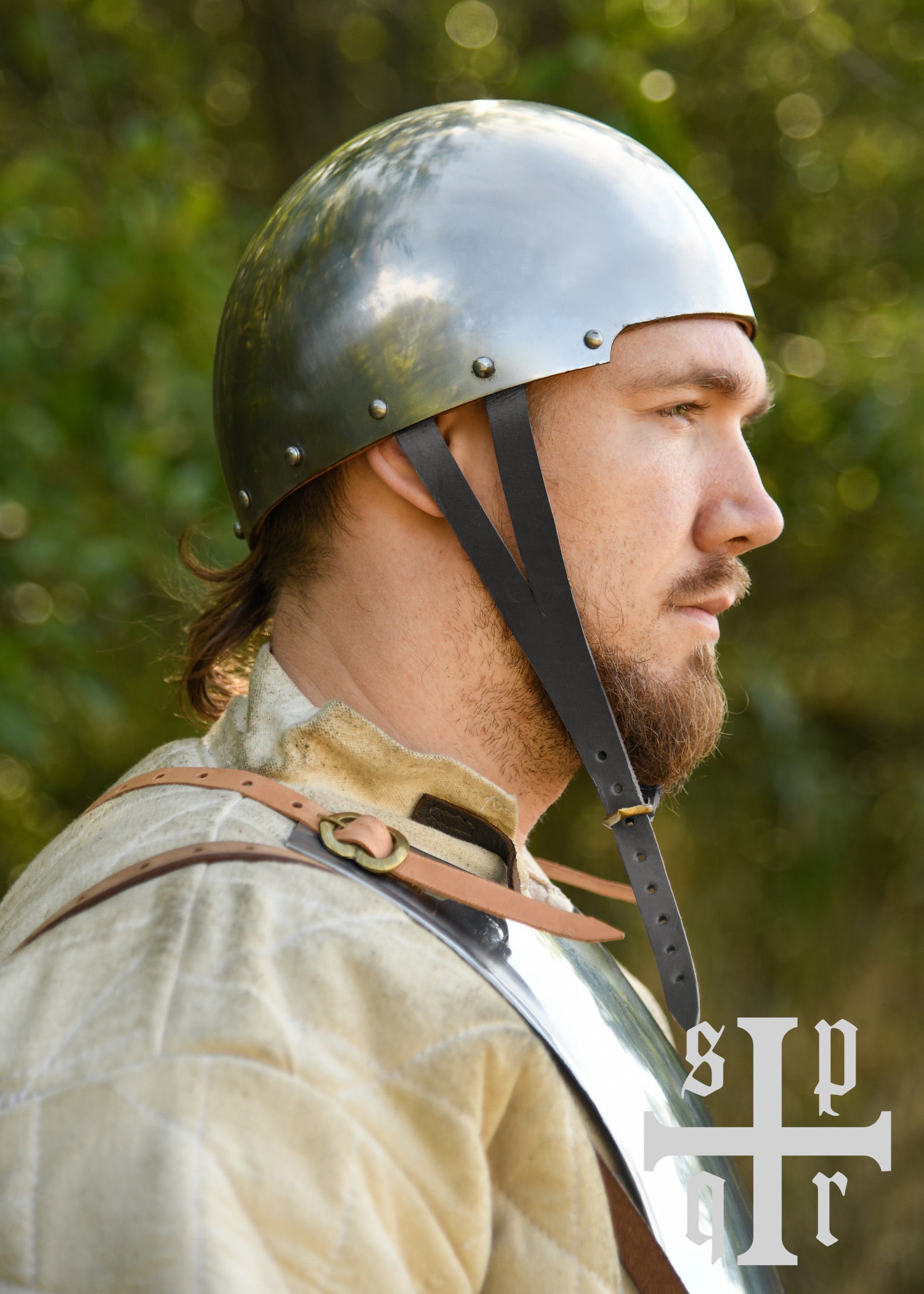 Imagen única de: Gorro Medieval, Casco De Combate, Acero De 2 Mm