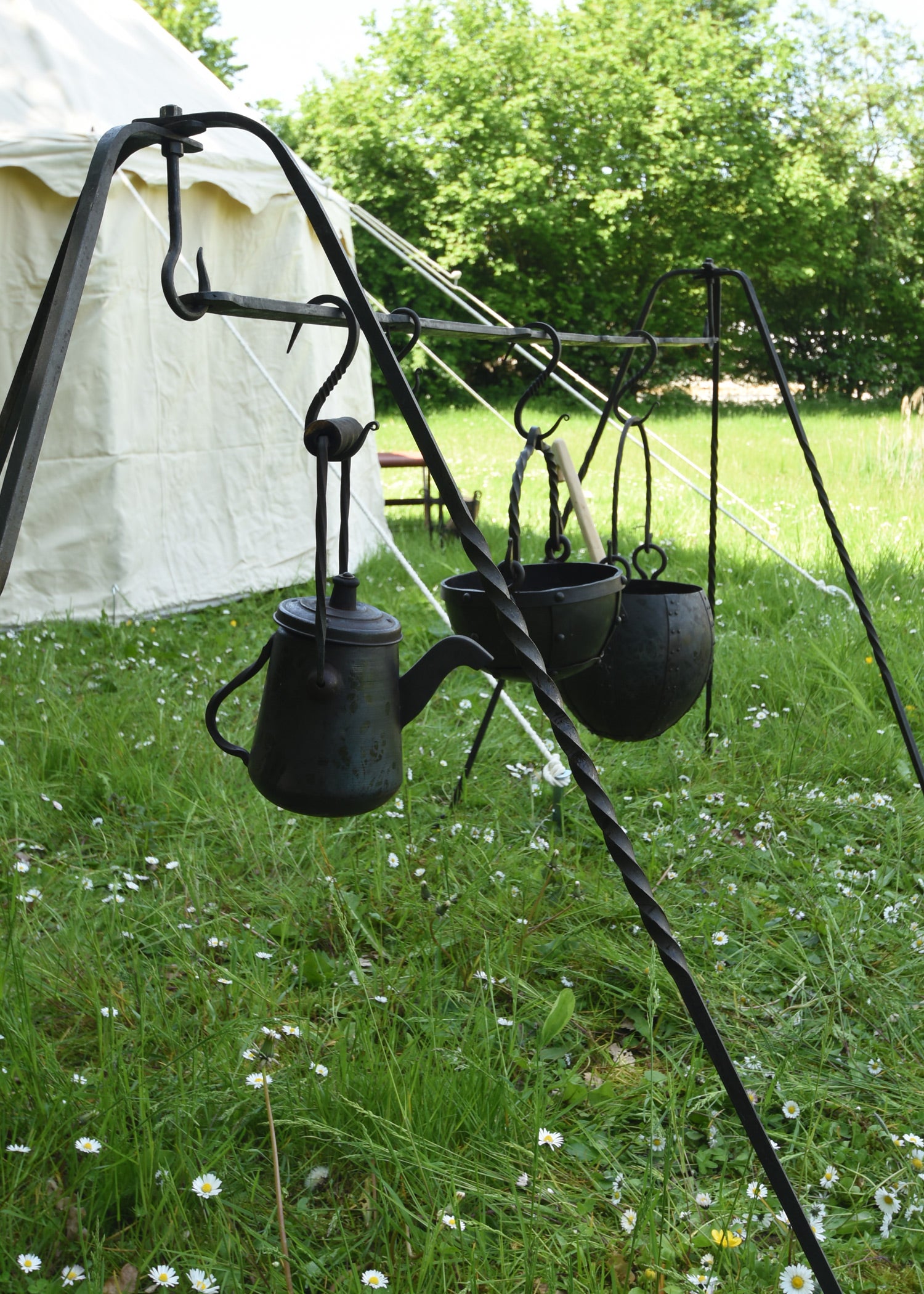 Imagen única de: Barra De Acero Rectangular Para Campamentos Medievales, 6 Agujeros, Aprox.