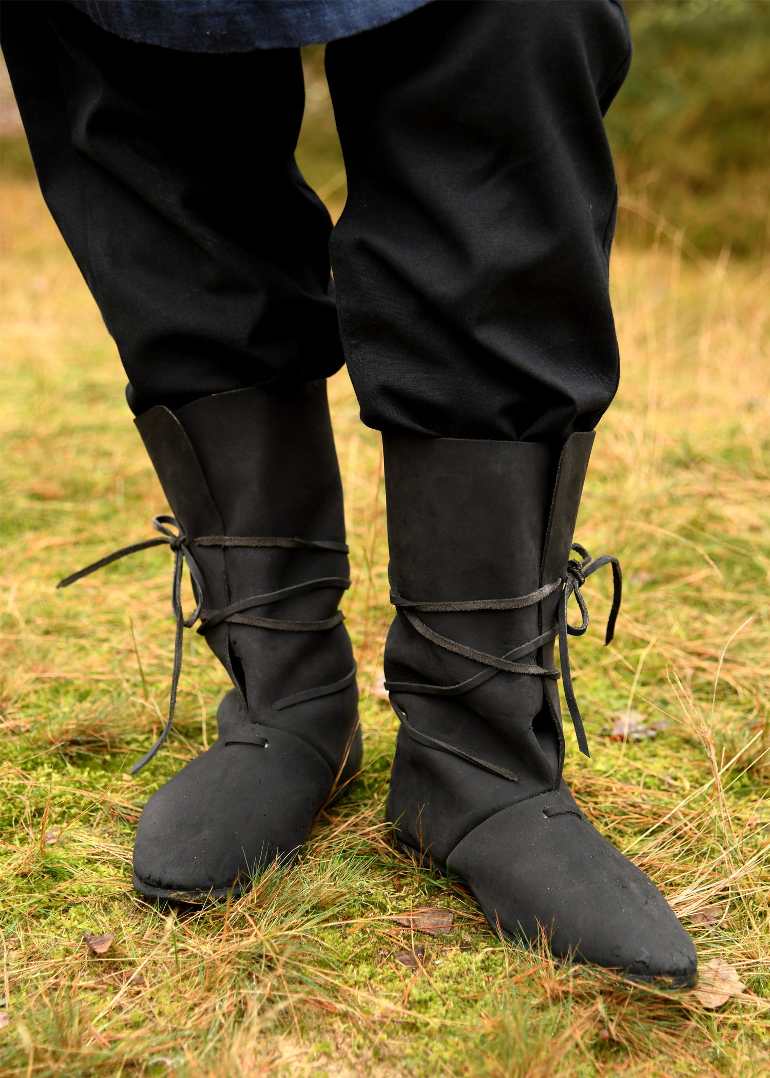 Imagen única de: Botas Vikingas Con Cordones, Negro