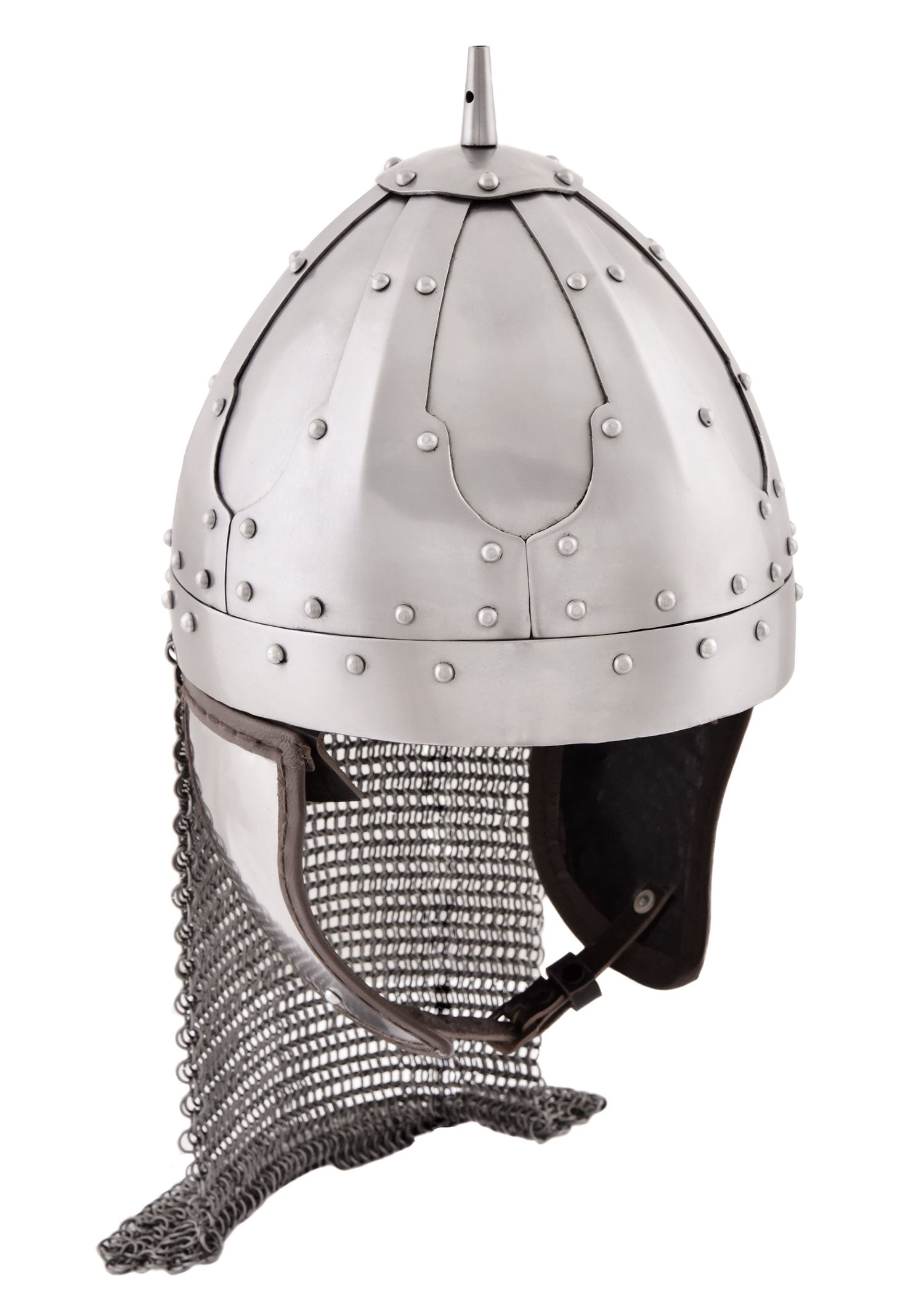 Imagen única de: Spangenhelm Con Aletas Para Las Mejillas Y Fuente, Acero De 2 Mm