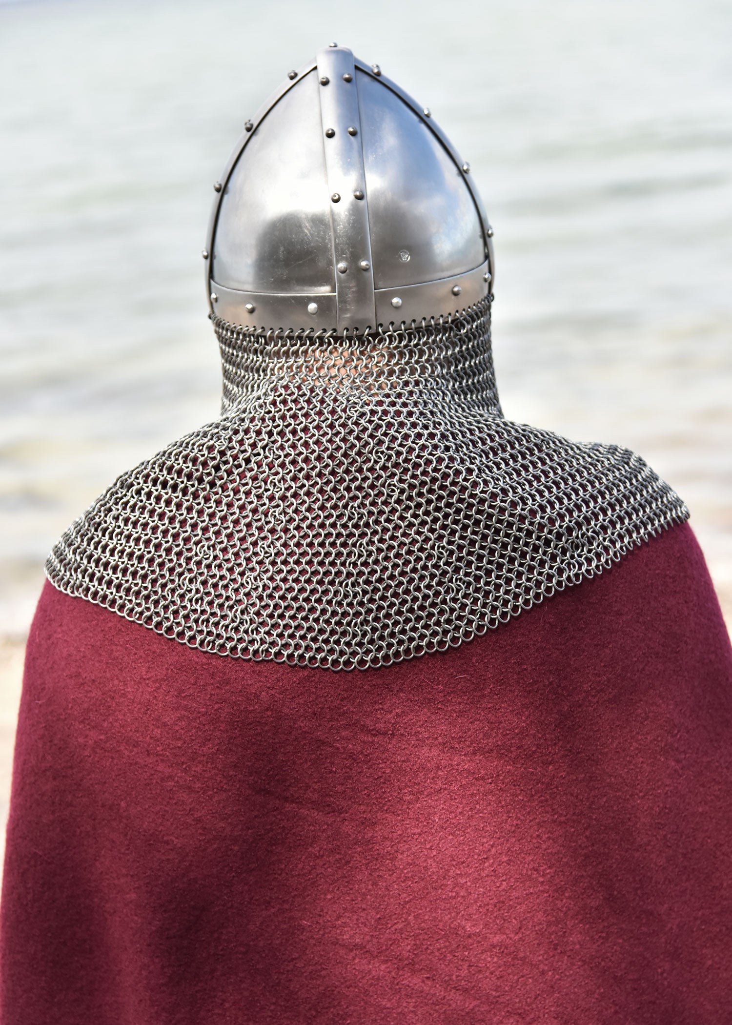 Imagen única de: Spangenhelm De Época Vendel Con Trenza De Cadena, Adecuado Para El Combate.