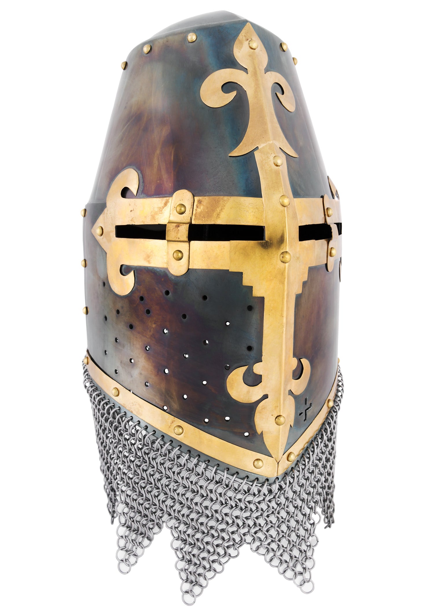 Imagen única de: Casco Superior De Los Rieters De Kornburg, Nuremberg Hacia 1375, Acero De 1,6 Mm