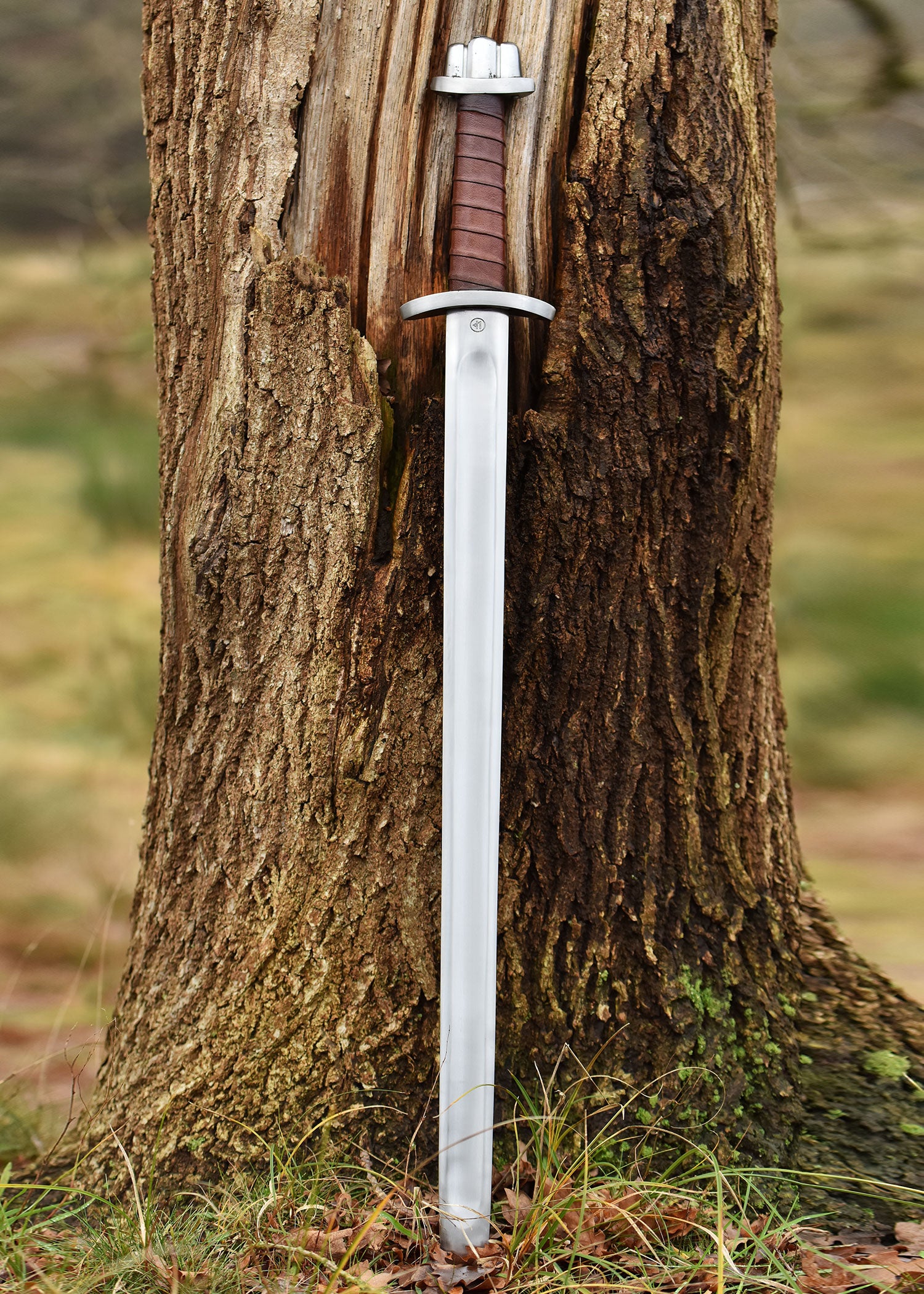 Espada Vikinga Con Pomo De Tres Lóbulos, Lucha De Espectáculo, Categoría-B, Varias Longitudes 2