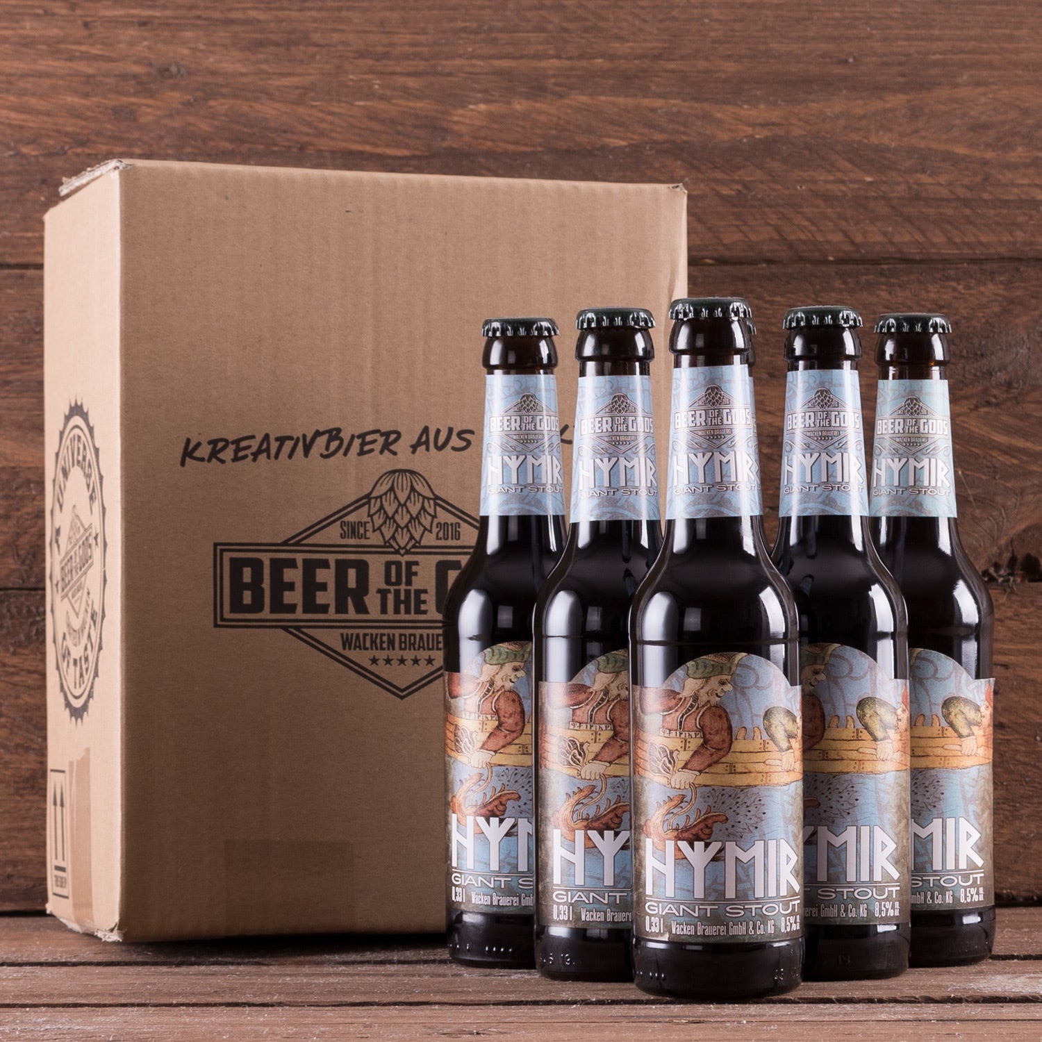 Imagen única de: Hymir - Giant Stout, Botella De 0,33 L - Cervecería Wacken