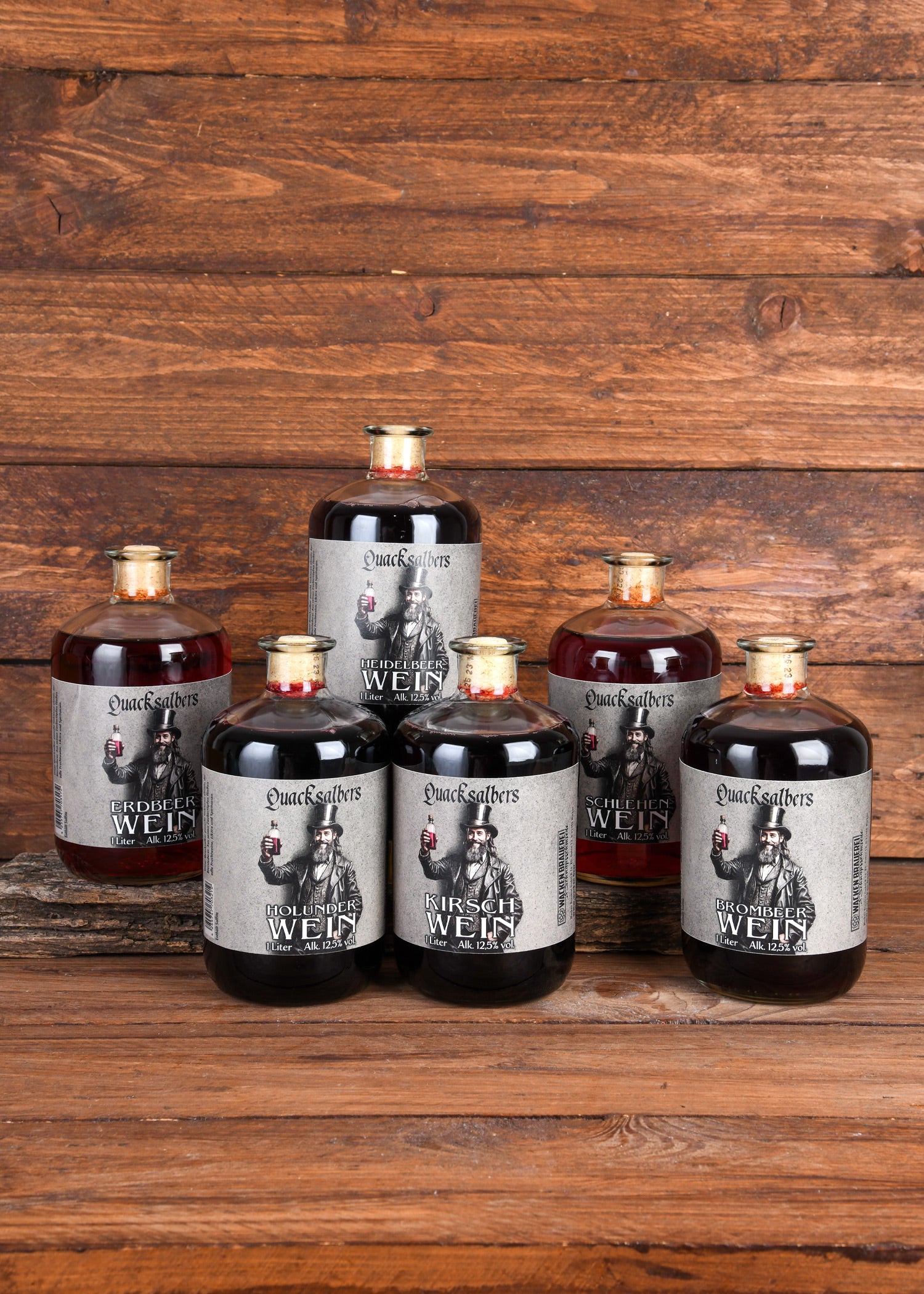 Imagen única de: Vino De Mora Quacksalbers, 1L, 12,5% Vol. Alk.