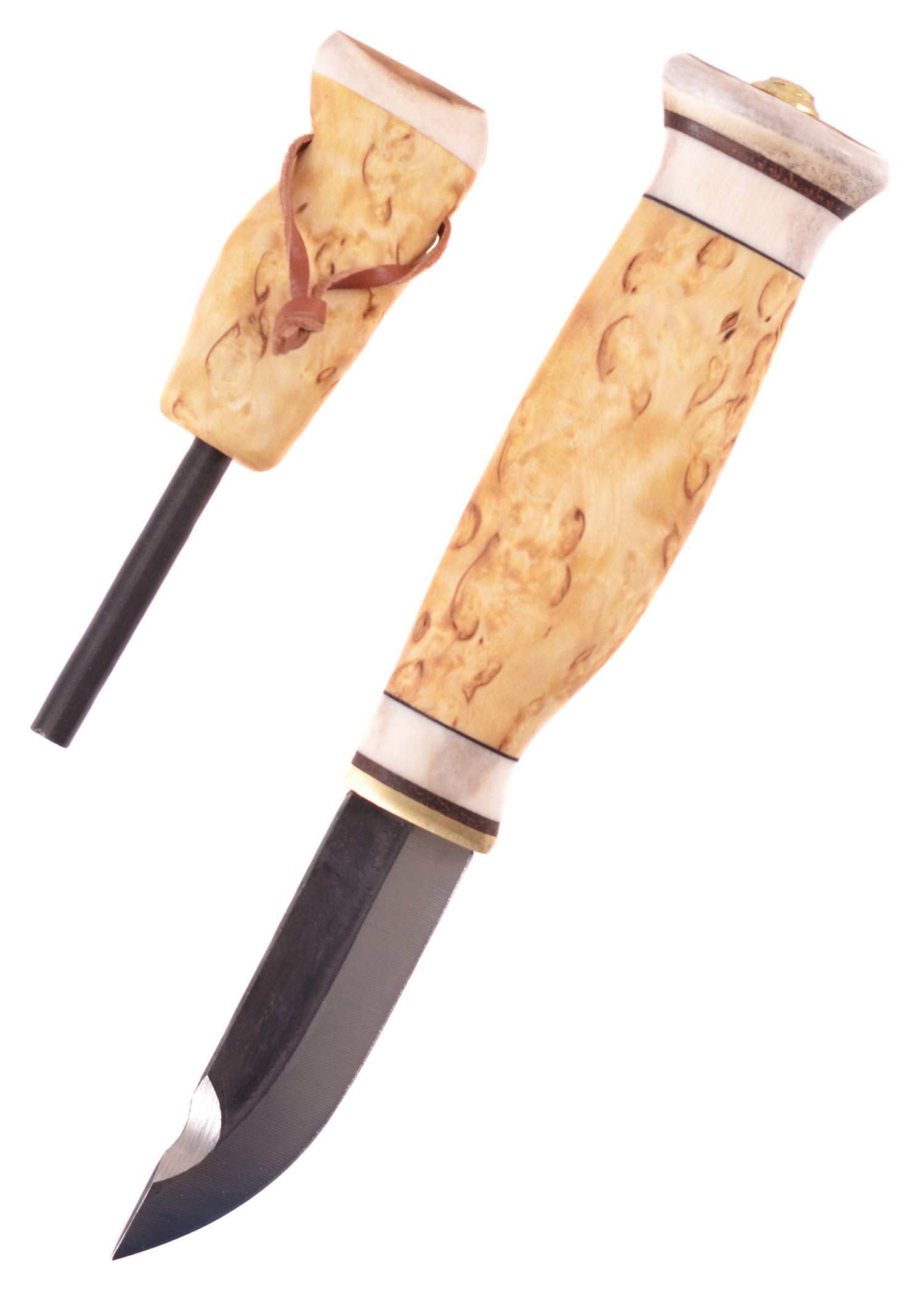 Imagen única de: Jätkänpuukko Con Acero Al Fuego, Wood-jewel