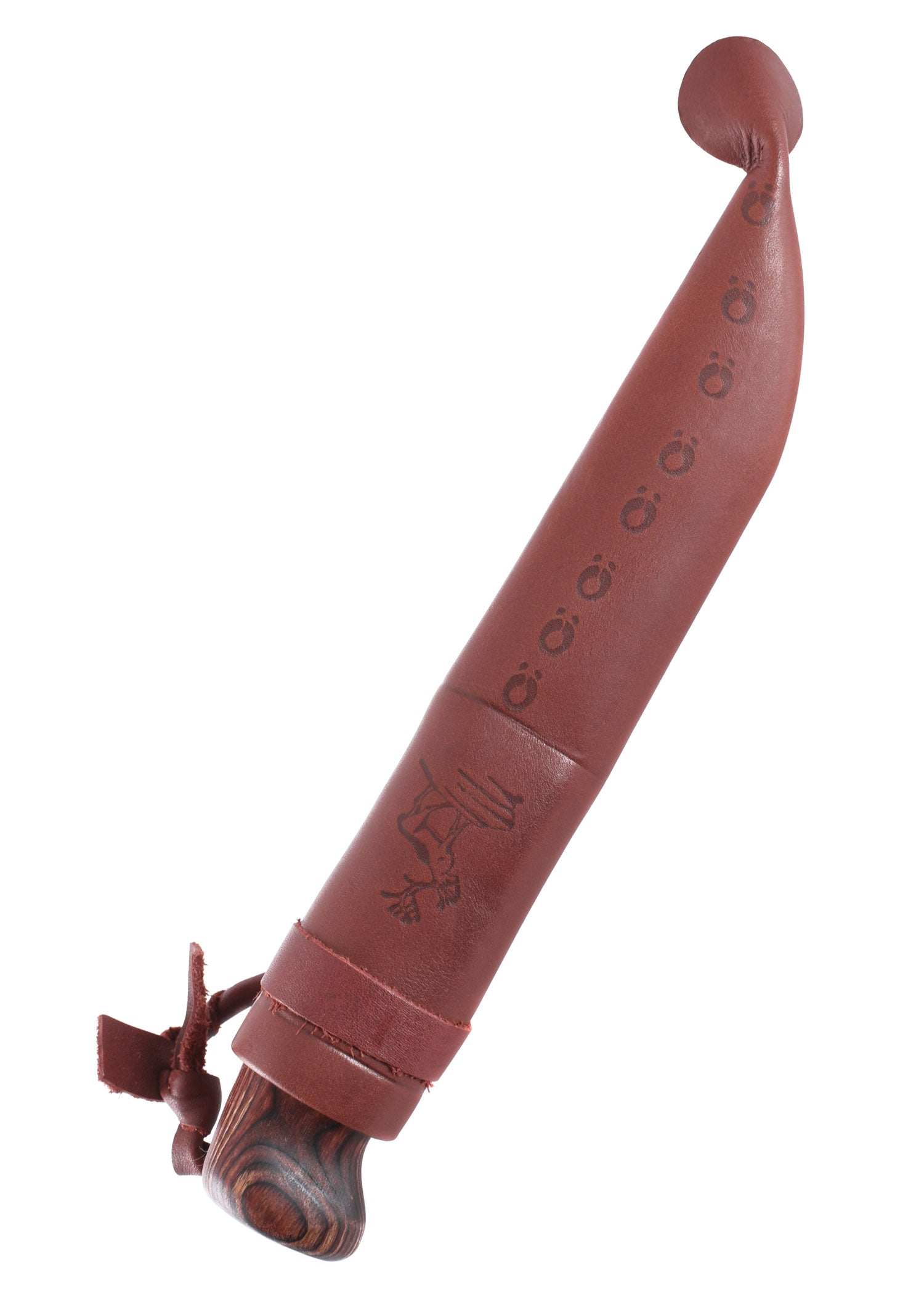 Imagen única de: Cuchillo De Caza Karhuleuku Ruskea, Joya De Madera