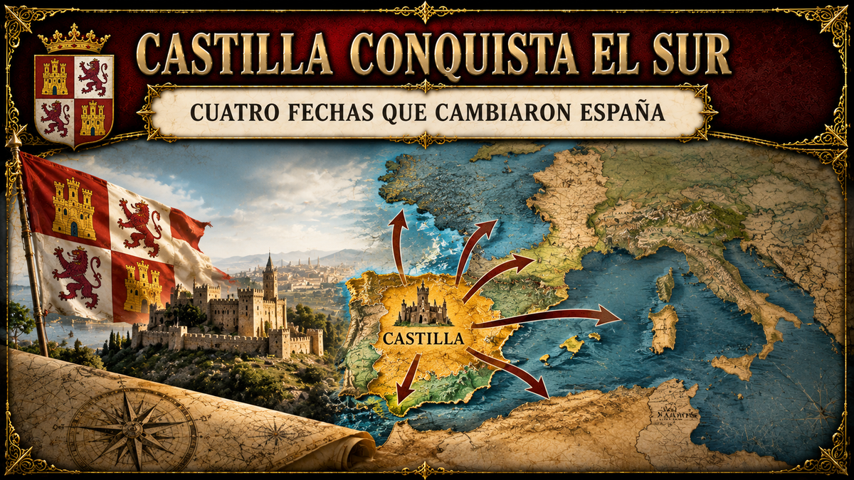 Mapa Europeo y representación de Castilla y Castilla y León, con el título del artículo