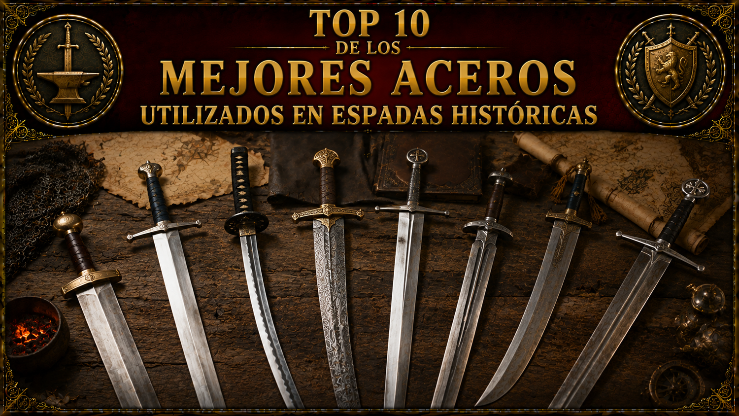 Top 10 de los mejores aceros utilizados en espadas históricas