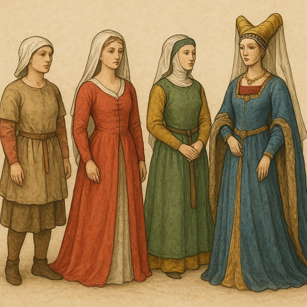 Ropa medieval femenina: Historia, estilos y evolución