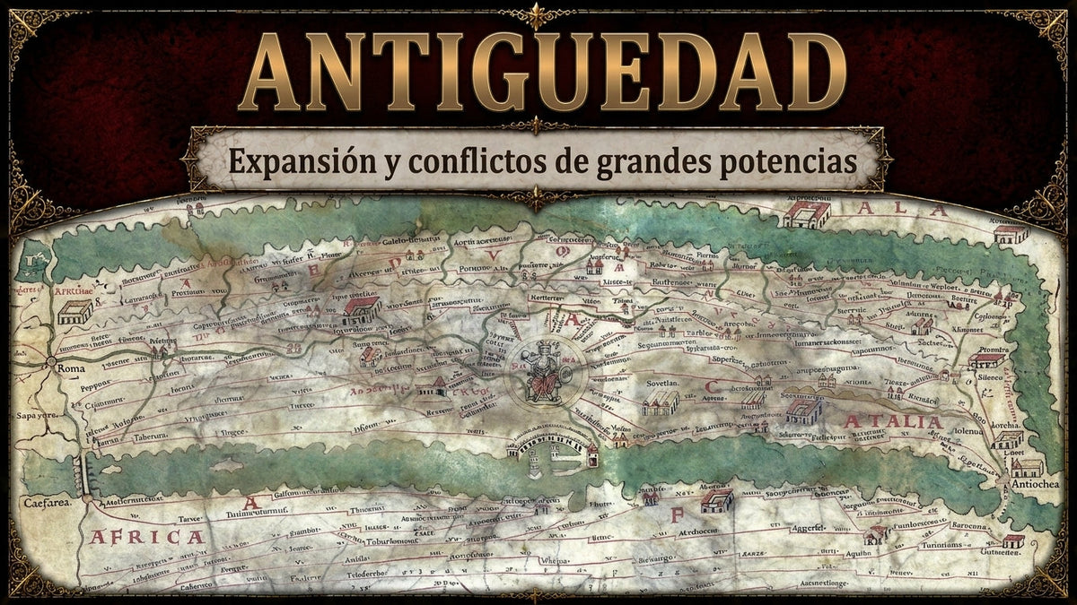 Antigüedad: expansión y conflictos de grandes potencias