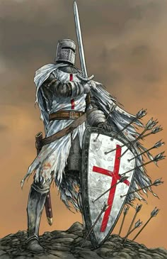 Los escudos de los templarios: protección y símbolo de fe