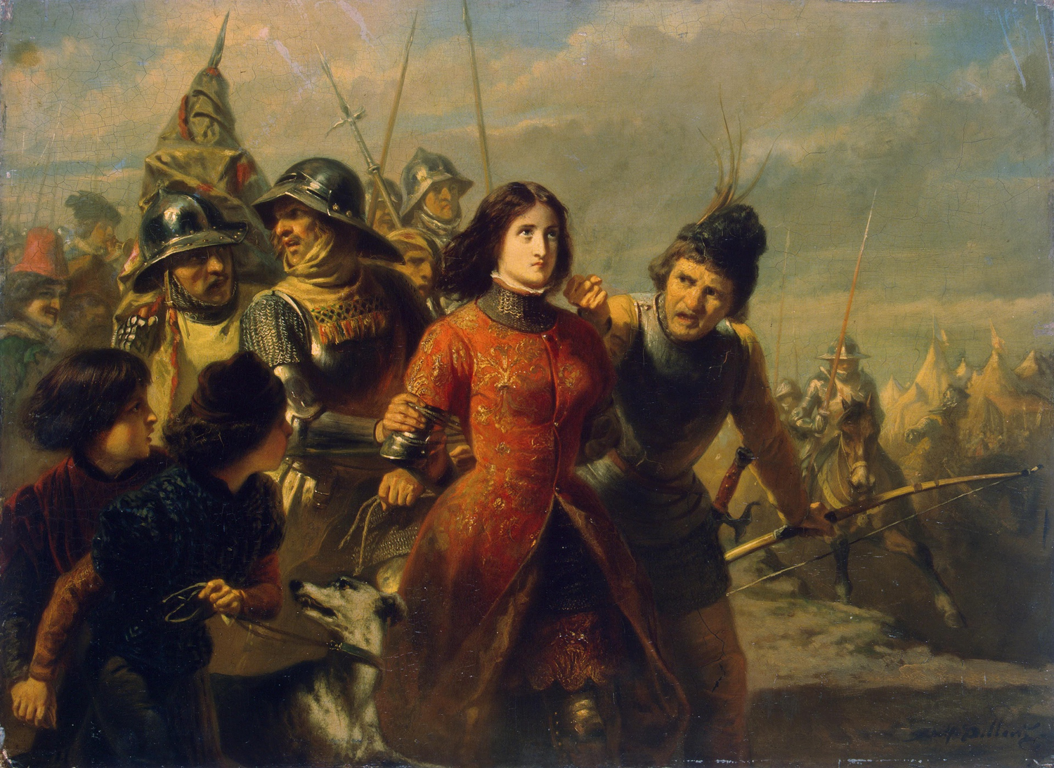 Ilustración del arresto de Juana de Arco