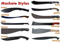 Types of machetes and their uses: tools adapted to each environment