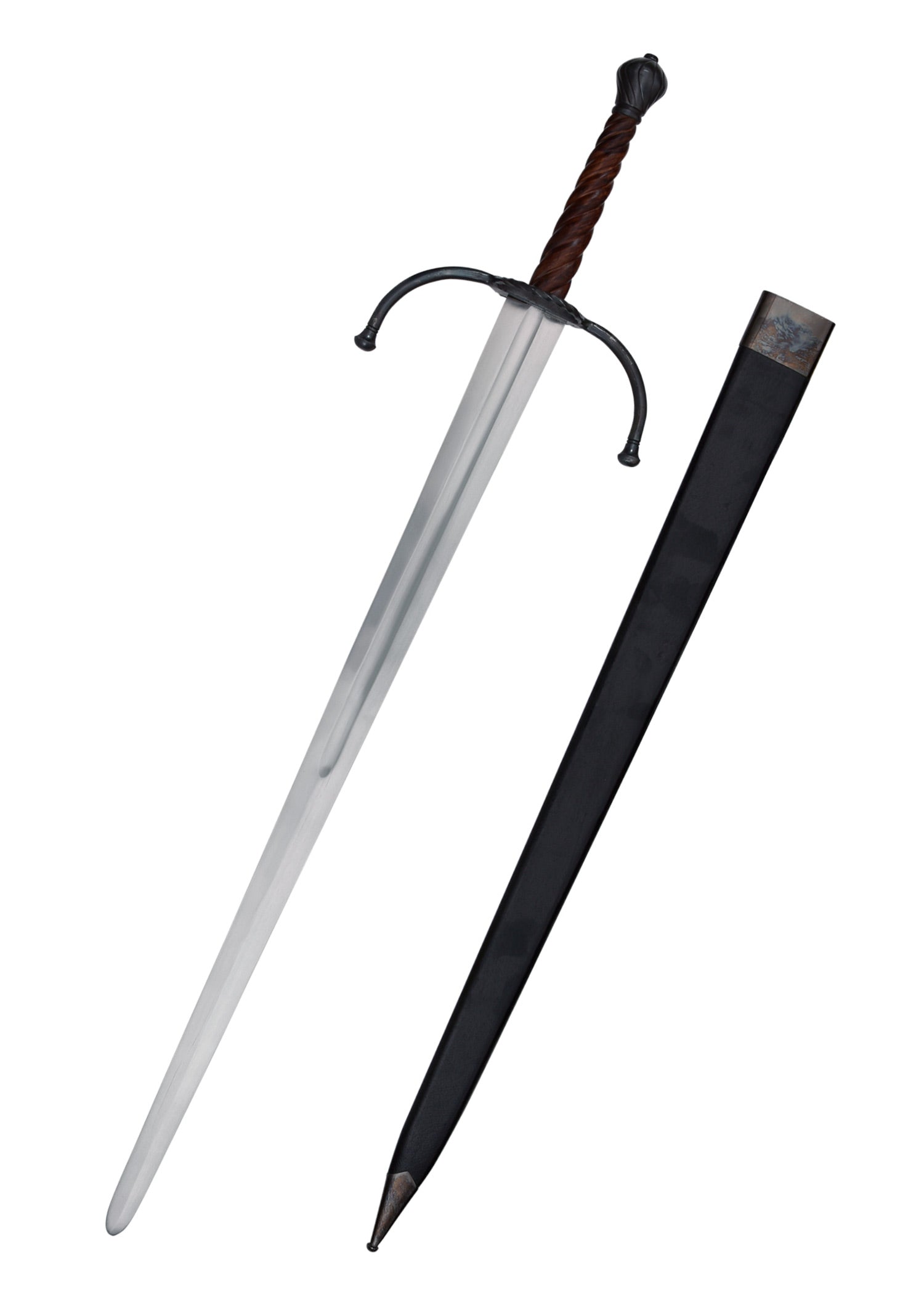 Imagen única de: Espada Medieval Tardía A Dos Manos, Para Combate De Espectáculo, Categoría-C