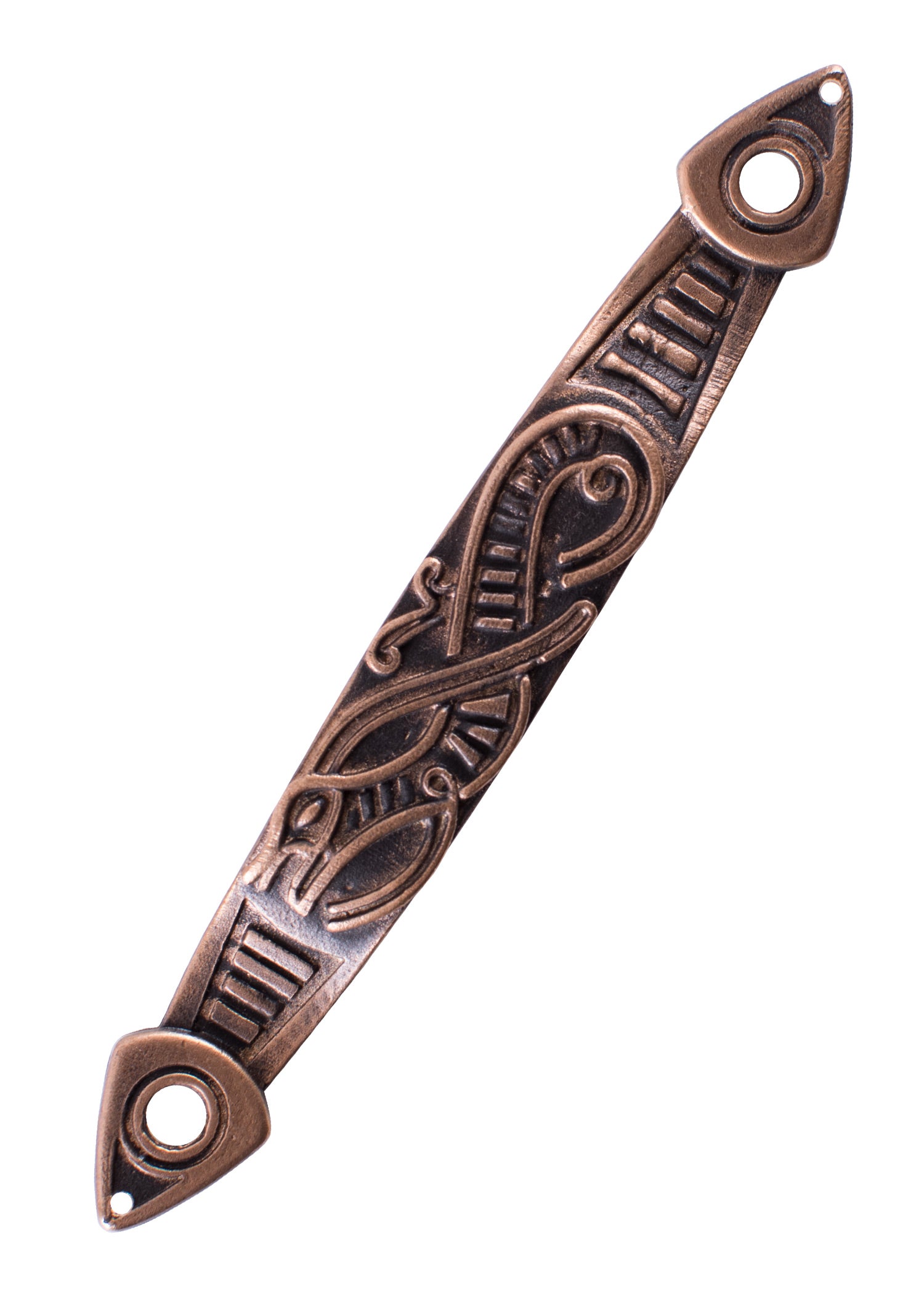 Imagen única de: Pasador De Correa Para Vaina De Espada Vikinga, Serpiente, Bronce