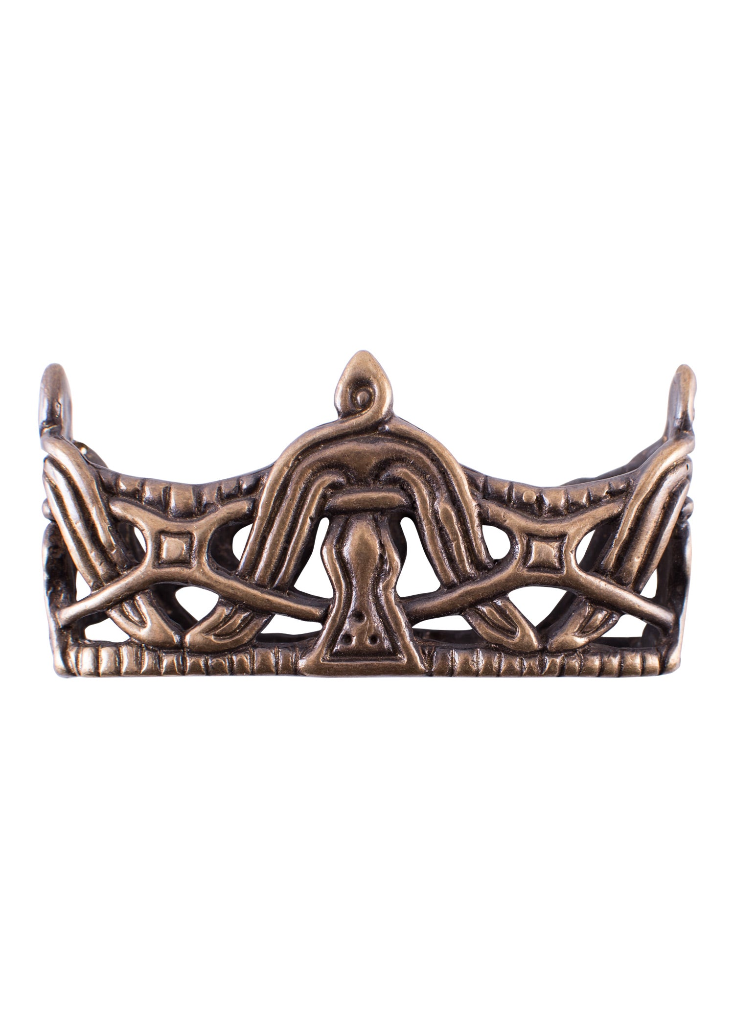 Imagen única de: Placa Bucal Para Vaina De Espada Vikinga, Latón Con Acabado Antiguo