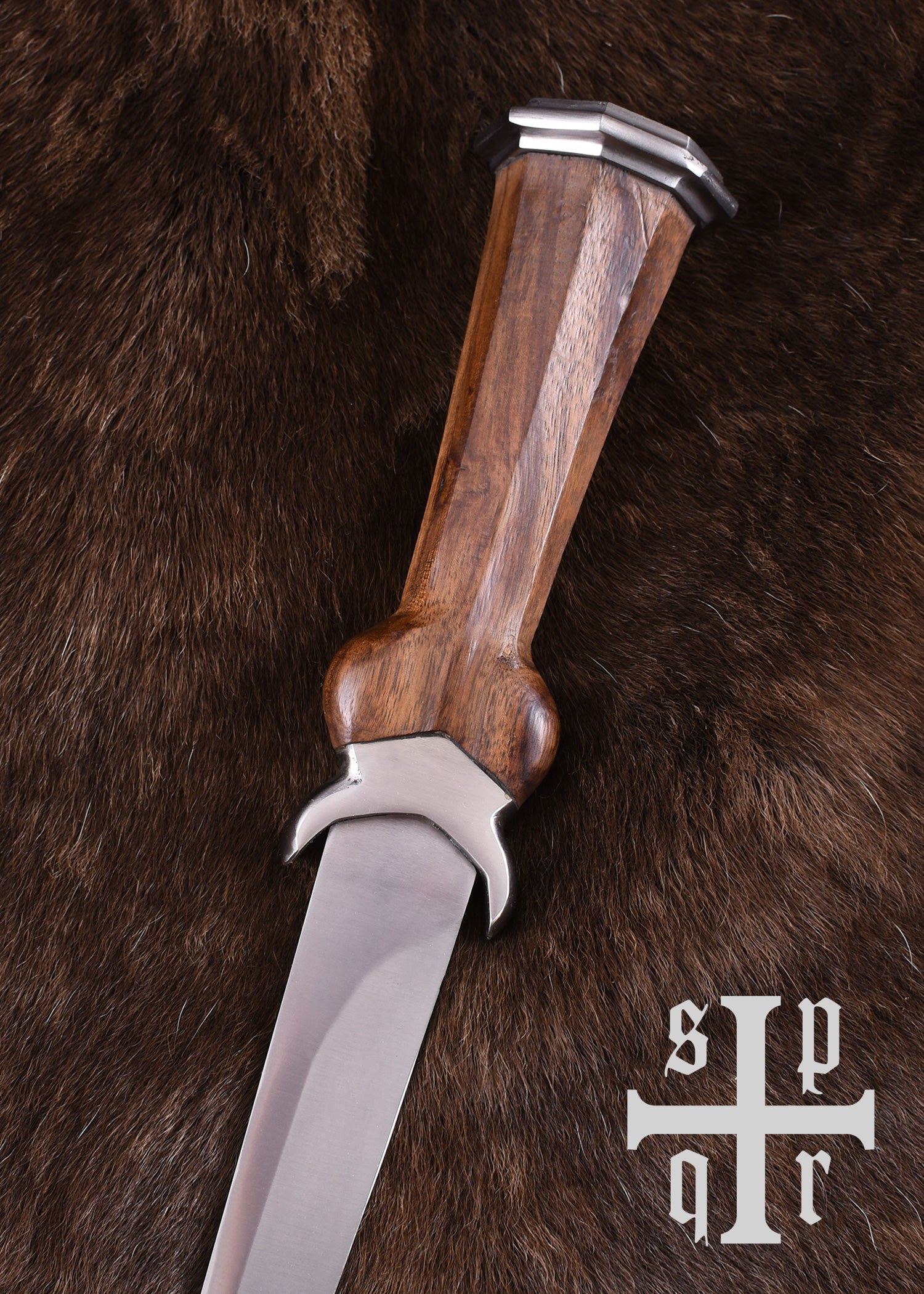 Imagen única de: Daga Renal Alemana Con Funda De Cuero, Siglo Xv.