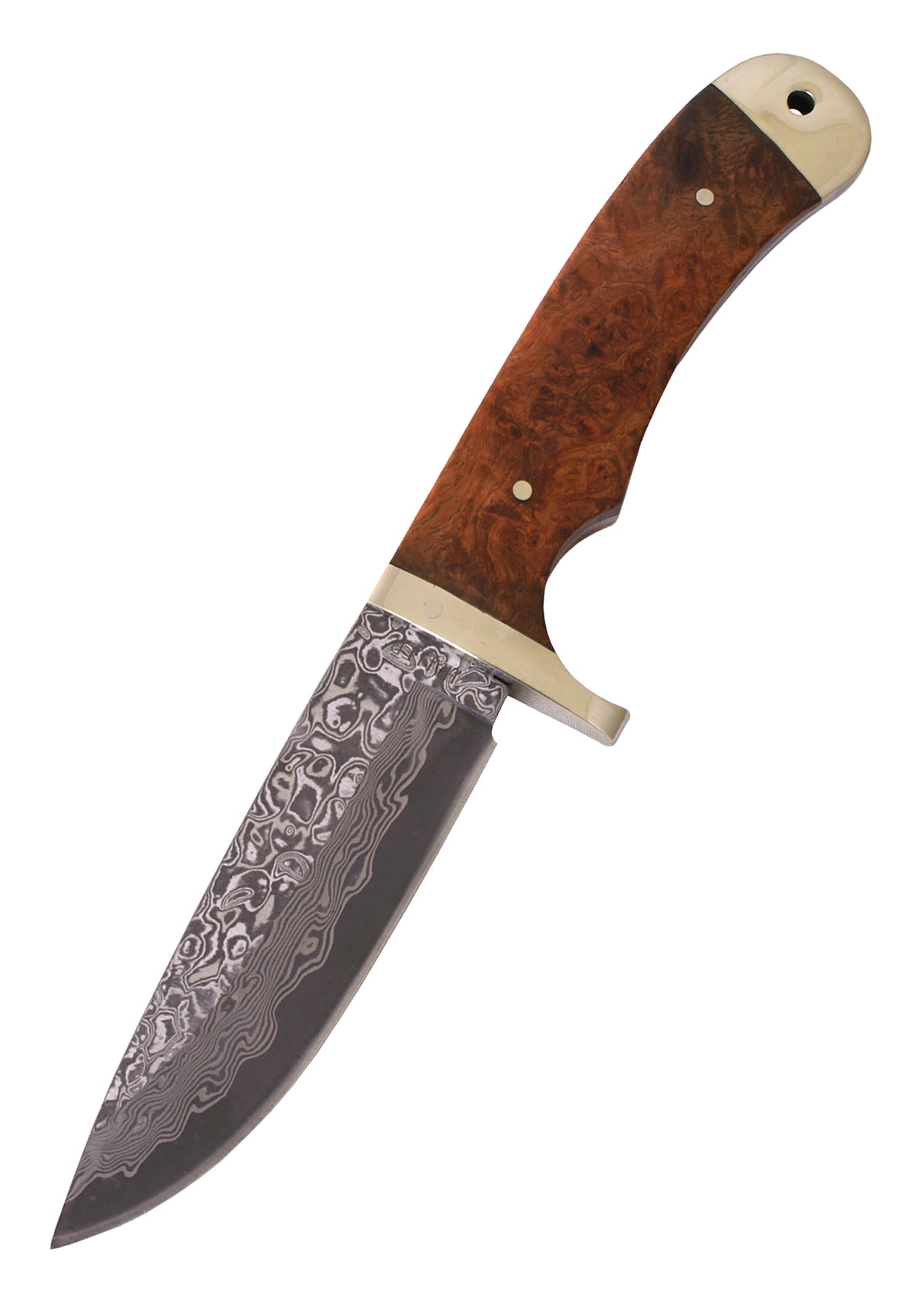 Imagen única de: Cuchillo Damasco Con Funda De Cuero.