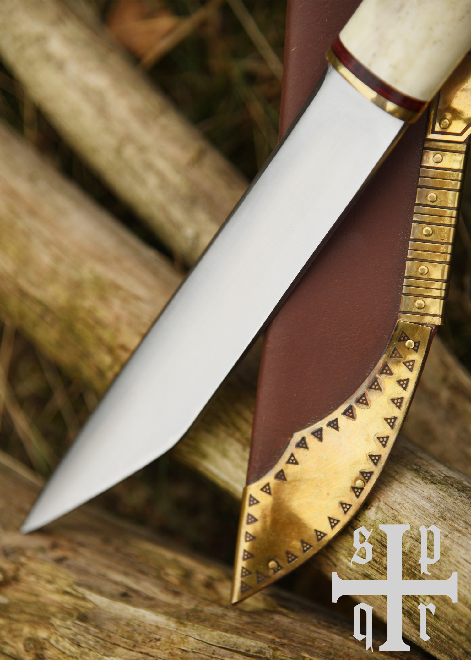Imagen única de: Broken Back Sax, Cuchillo De Sax (Seax) Vikingo, Acero Al Carbono