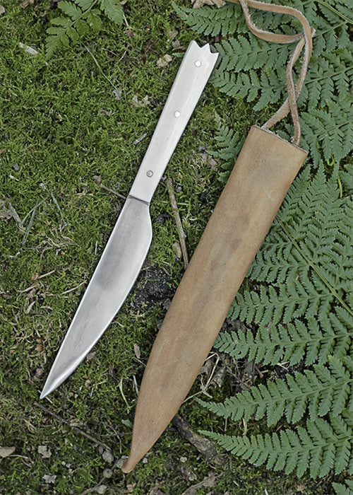 Imagen única de: Cuchillo De Comedor Con Mango De Hueso, 19 Cm Con Funda