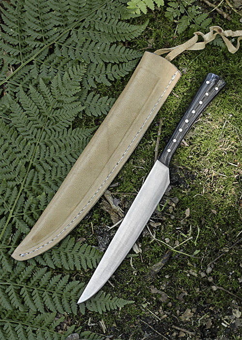 Imagen única de: Cuchillo De Comedor Con Mango De Asta, 23,5 Cm Con Funda