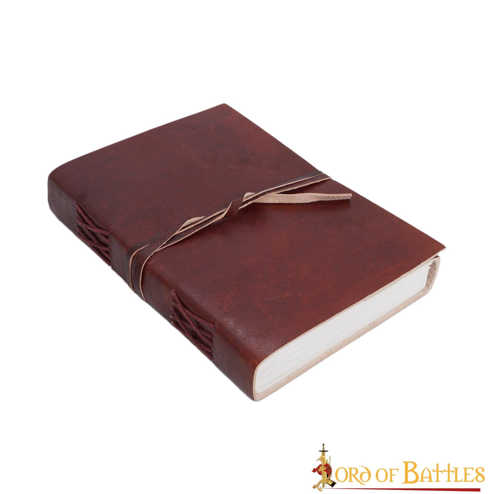 Imagen única de: Medieval Leather Wrap Journal - Cuaderno Artesanal con Cierre de Corbata
