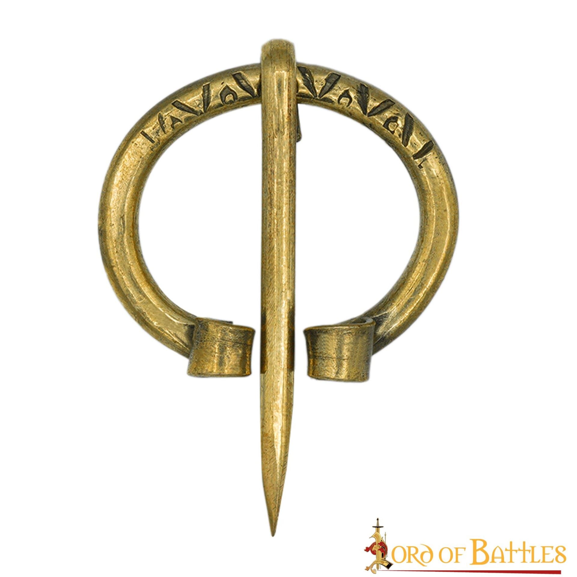 Broche penannular de latón para capa - estilos medievales - imagen 8