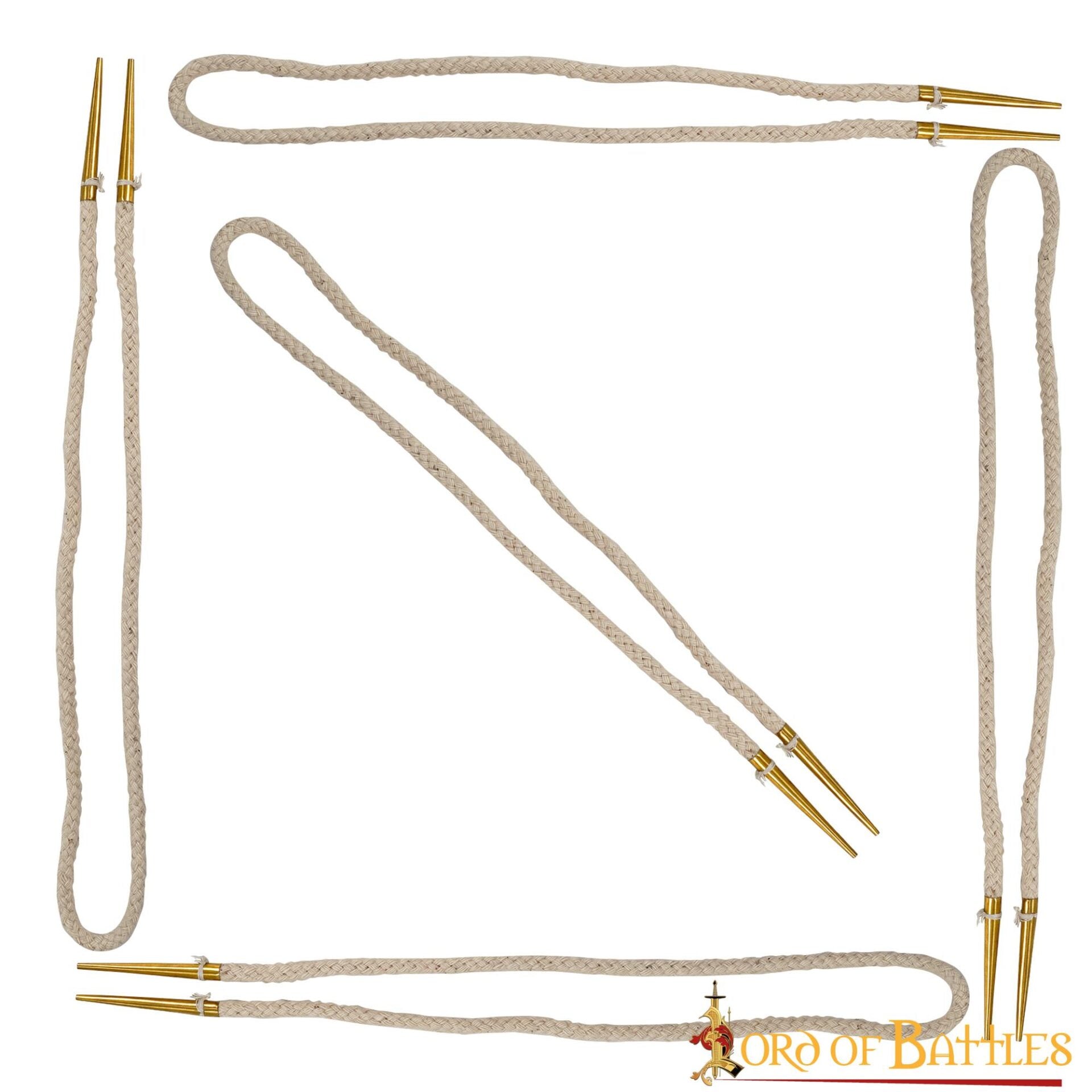 Cordones medievales de algodón con puntas de latón (pack de 5) - imagen 10