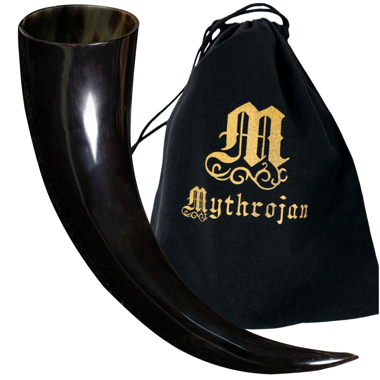 Cuerno vikingo para beber — 500 ml, estilo medieval - imagen 6