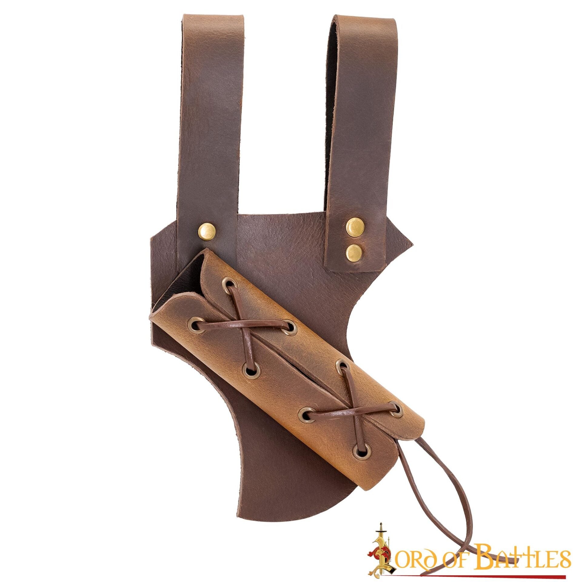 Portaespada de cuero ajustable 3 mm con funda entrelazada para cinturón - imagen 8