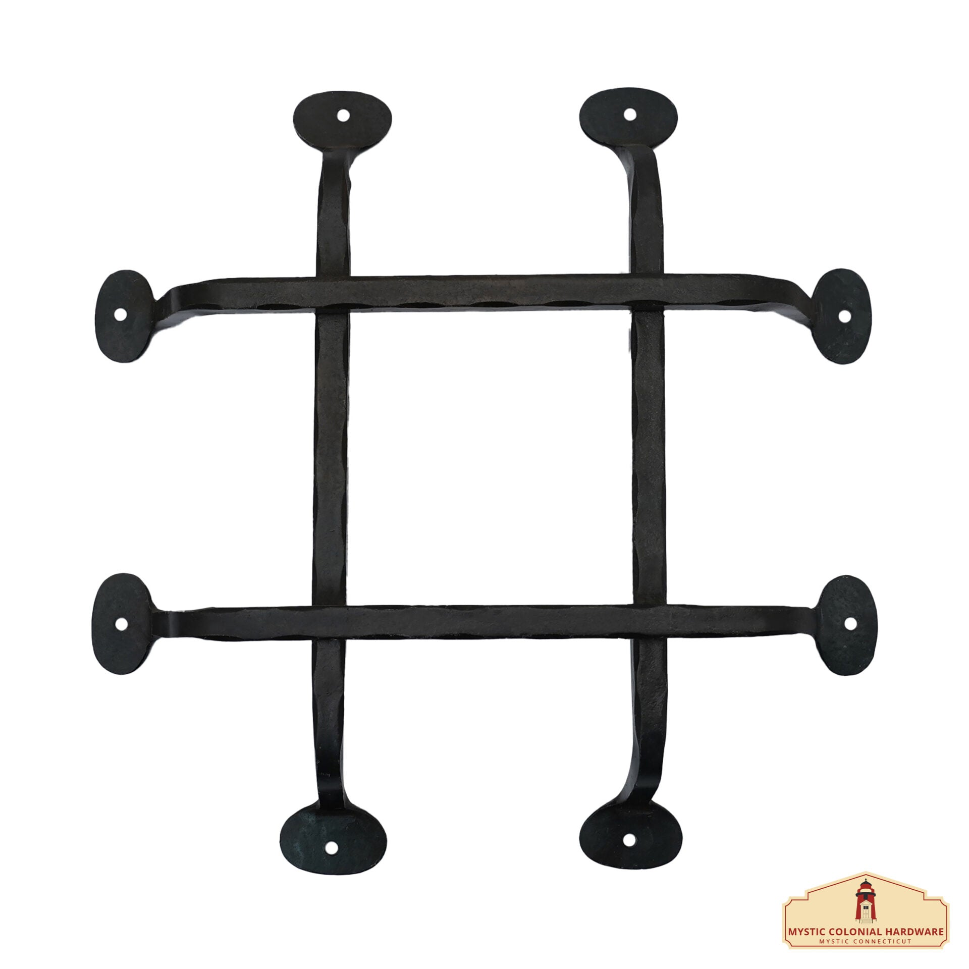 Imagen única de: Puerta Rústica Forjada a Mano Parrilla Speakeasy: Ideal para Ambientes Coloniales, Retro, Steampunk, Góticos, Barrocos y Medievales, (28.7x29.1) Cm