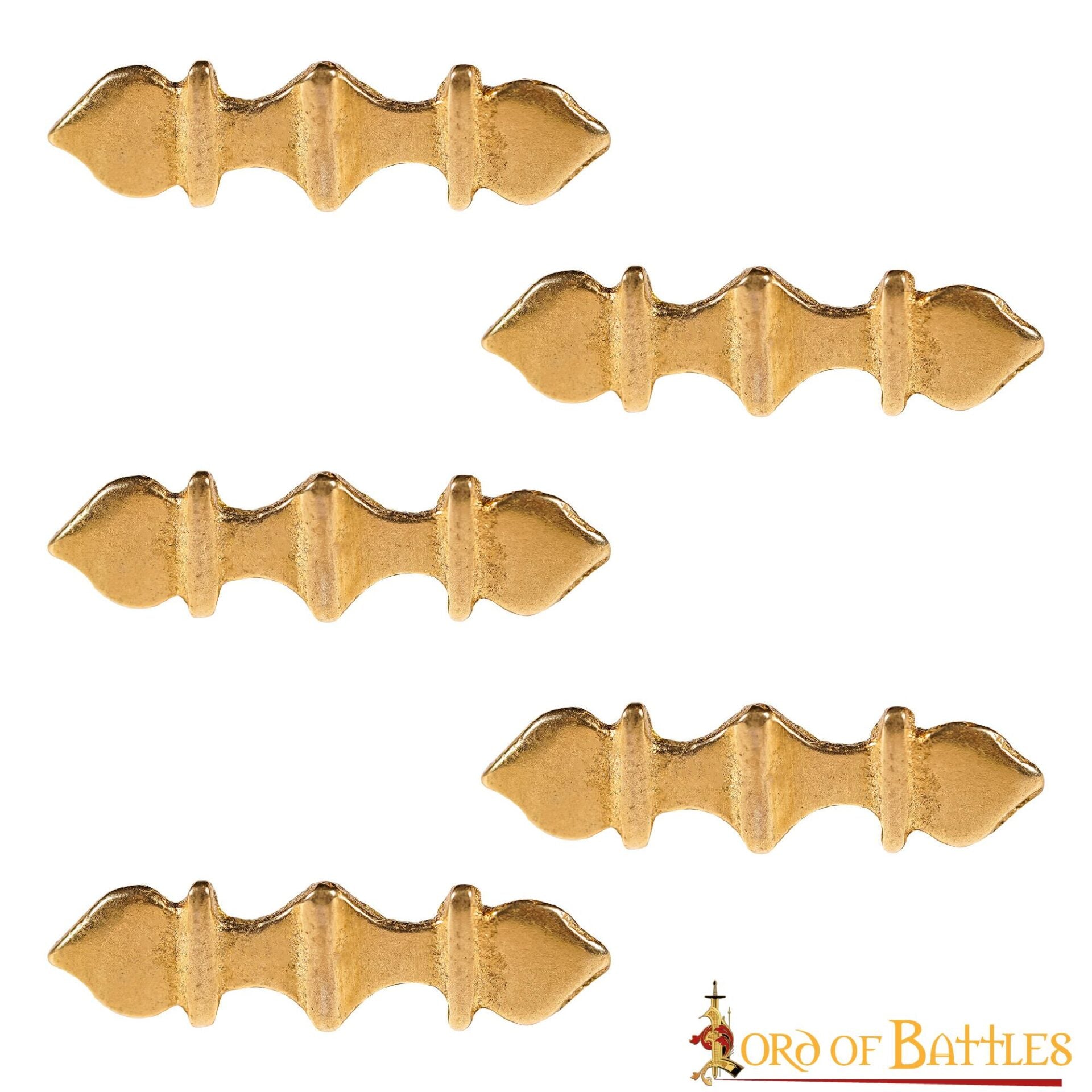 Imagen única de: Soportes para cinturón en latón macizo - Pack de 5
