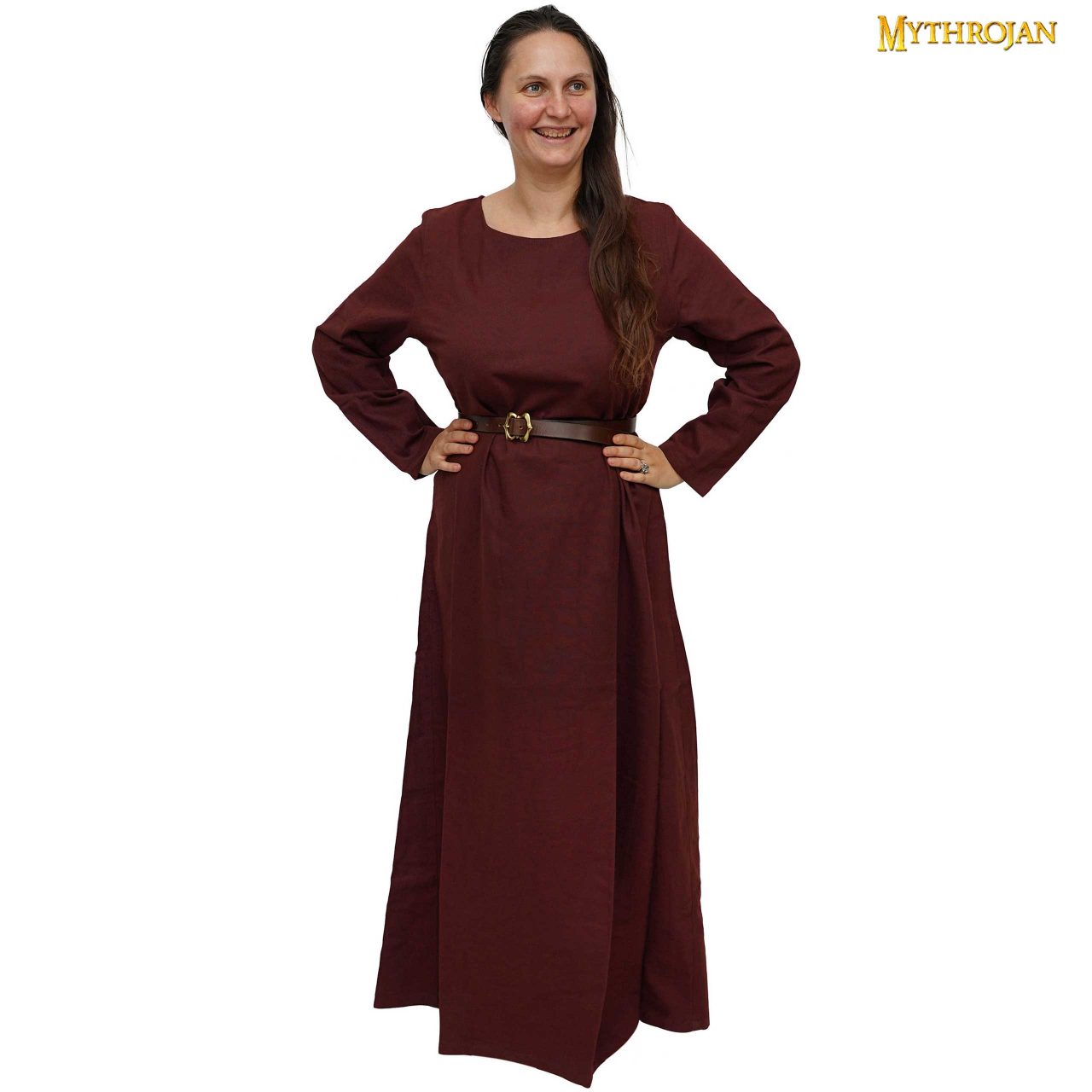Vestido medieval 100% algodón, largo para LARP y recreación - imagen 18