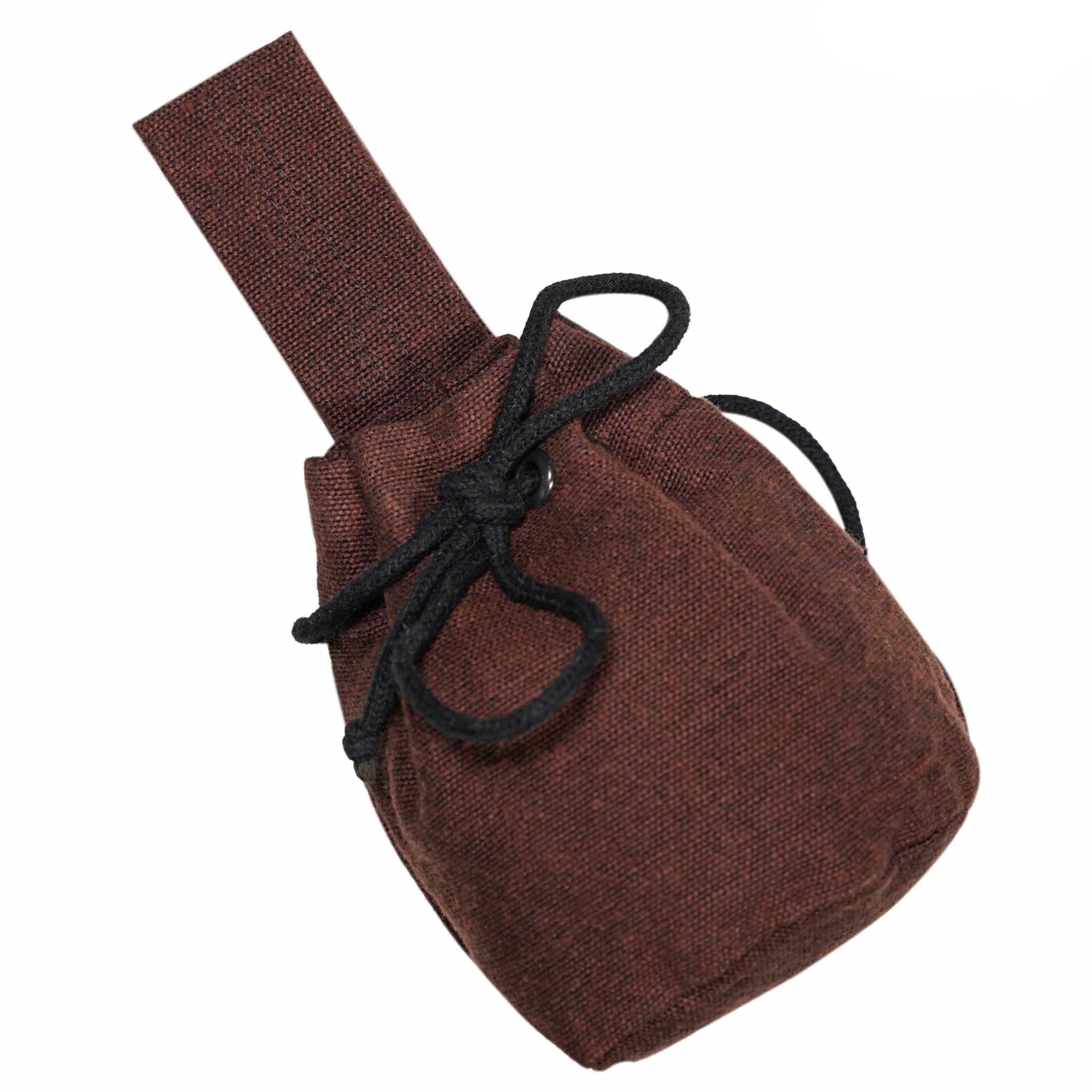 Bolsa de cinturón medieval en lona de algodón con cordón - imagen 19