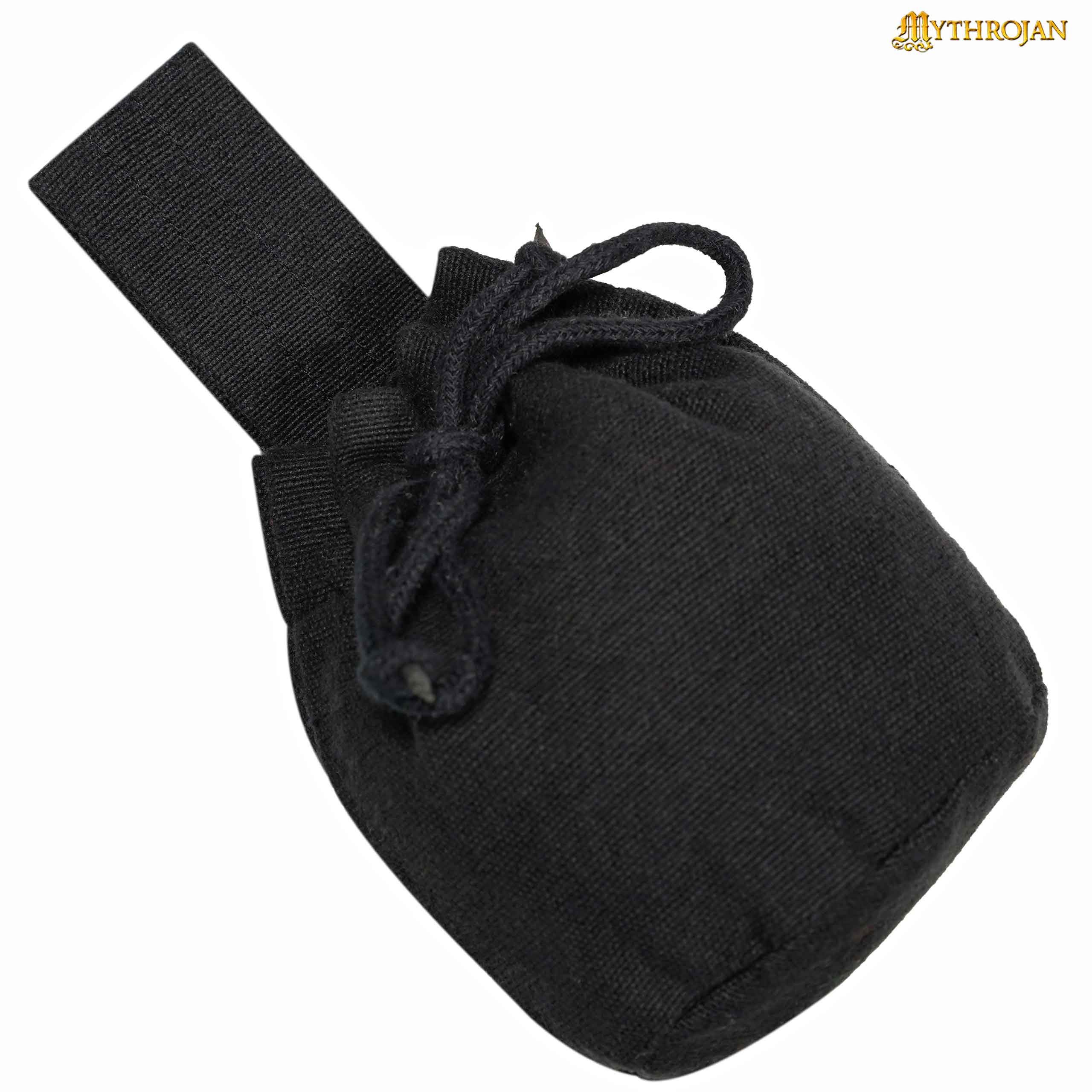 Bolsa de cinturón medieval en lona de algodón con cordón - imagen 11