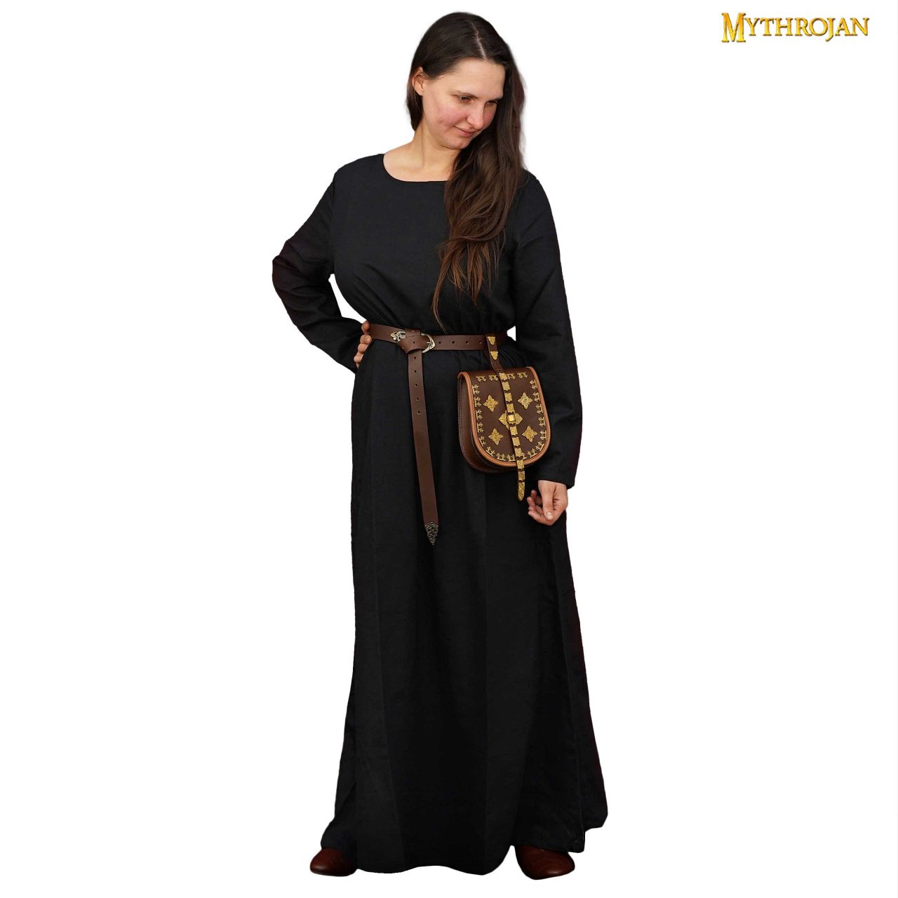 Vestido medieval 100% algodón, largo para LARP y recreación - imagen 15