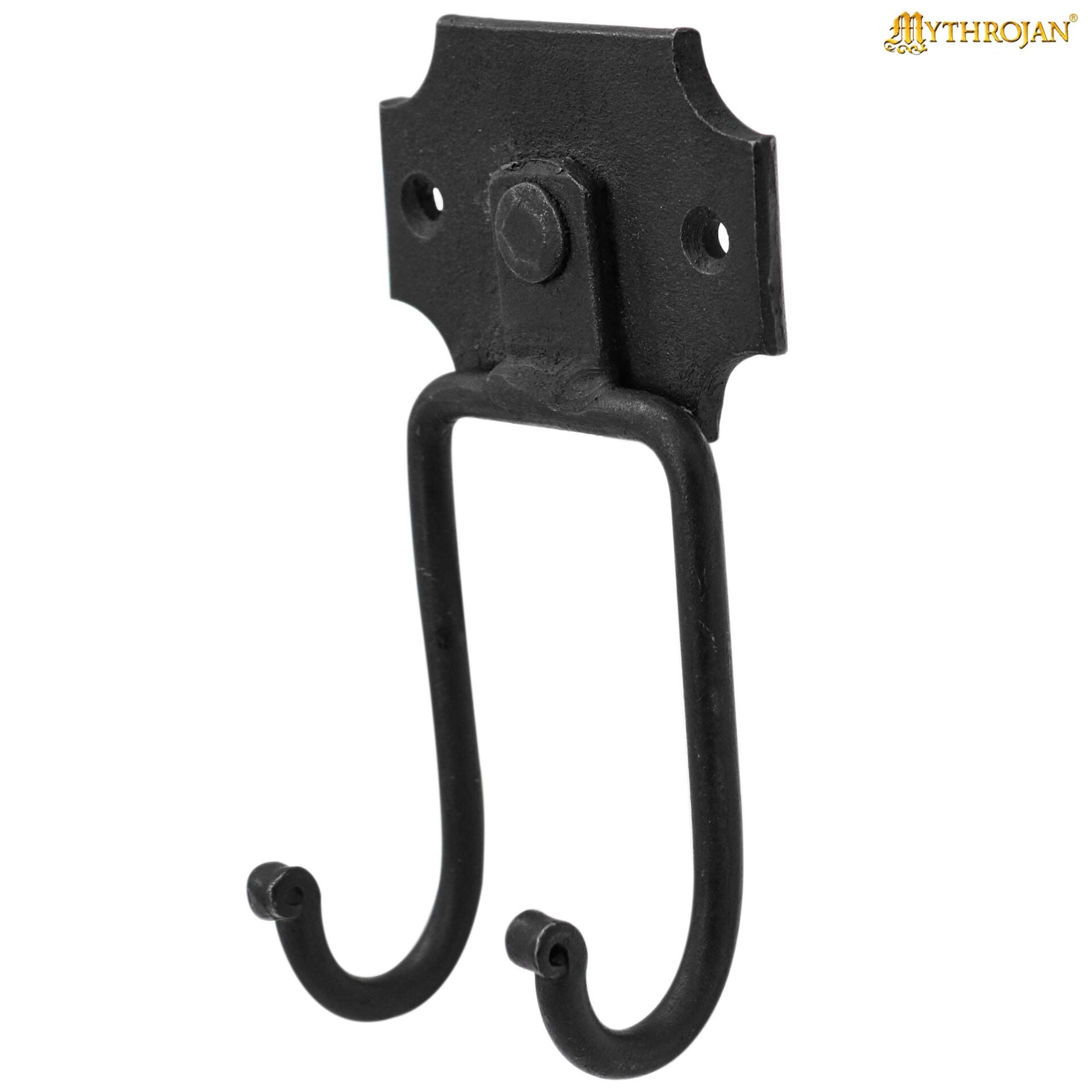 Soporte de pared forjado en hierro para espada — montura individual - imagen 7