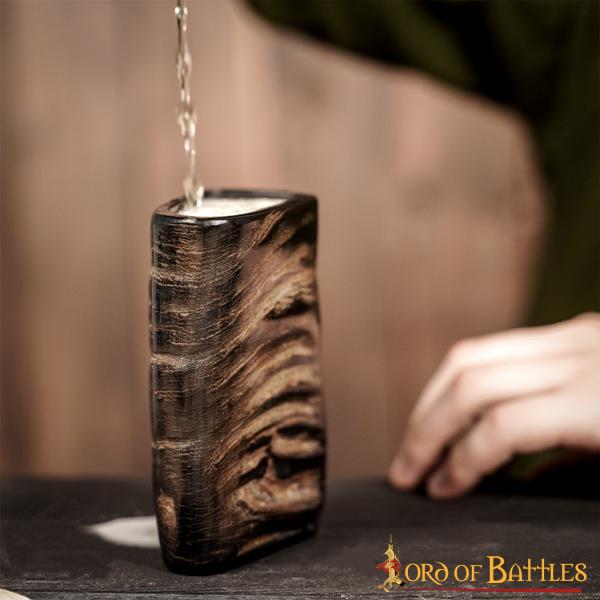 Vasos de cuerno vikingo - Set de 2, cuerno de búfalo - imagen 7
