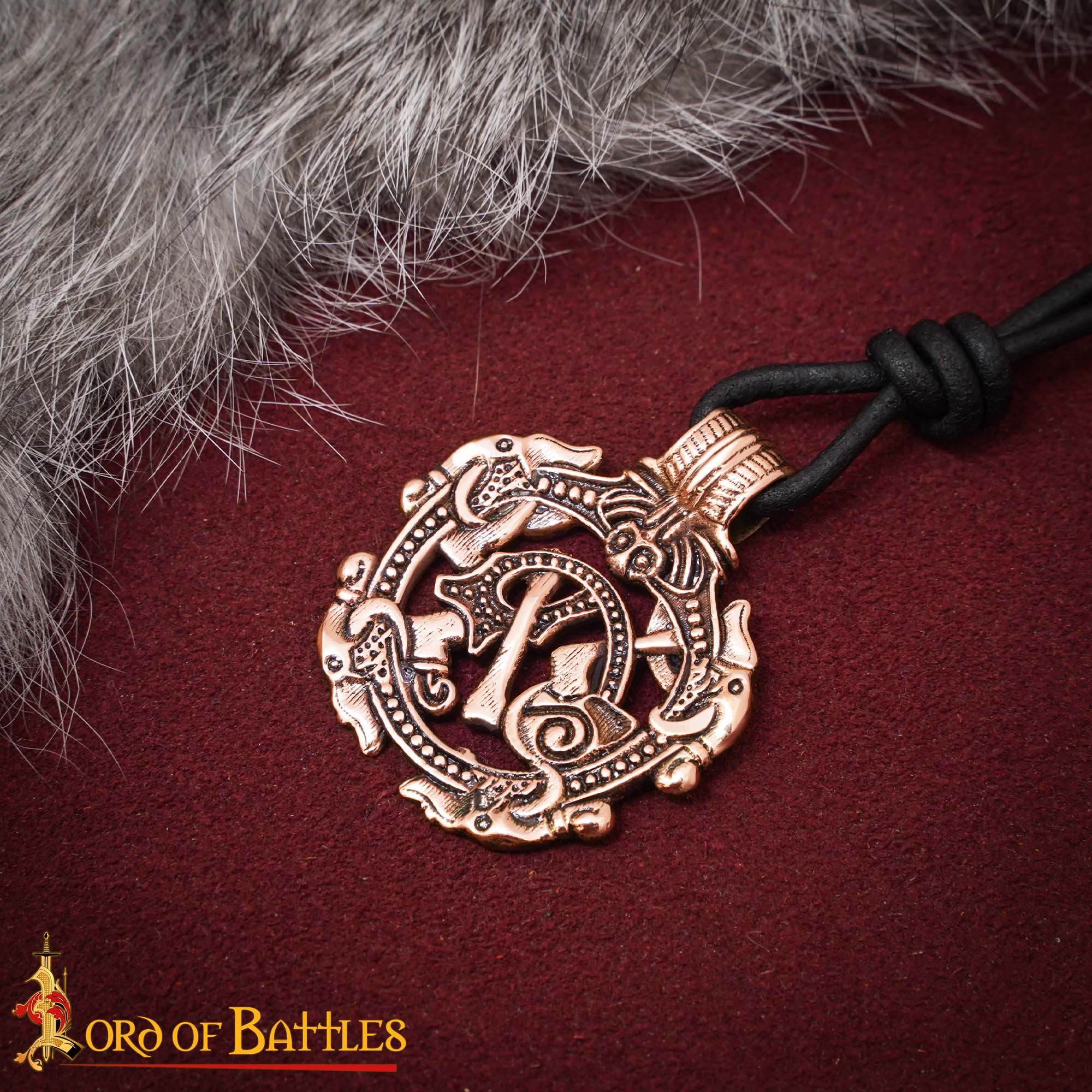 Imagen única de: Colgante Serpiente Vikinga de Bronce