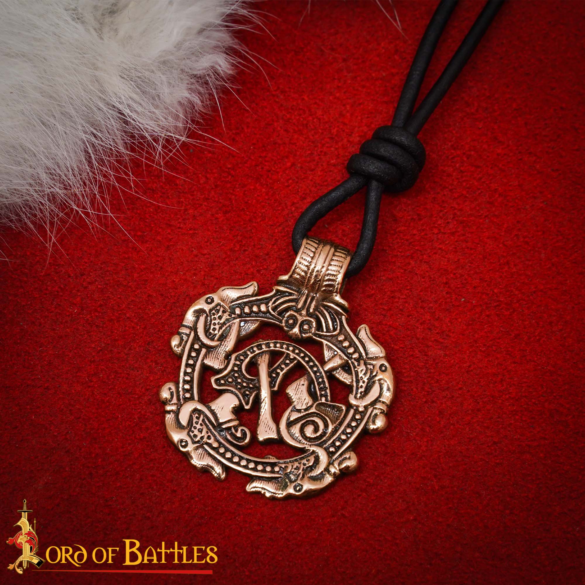 Imagen única de: Colgante Serpiente Vikinga de Bronce